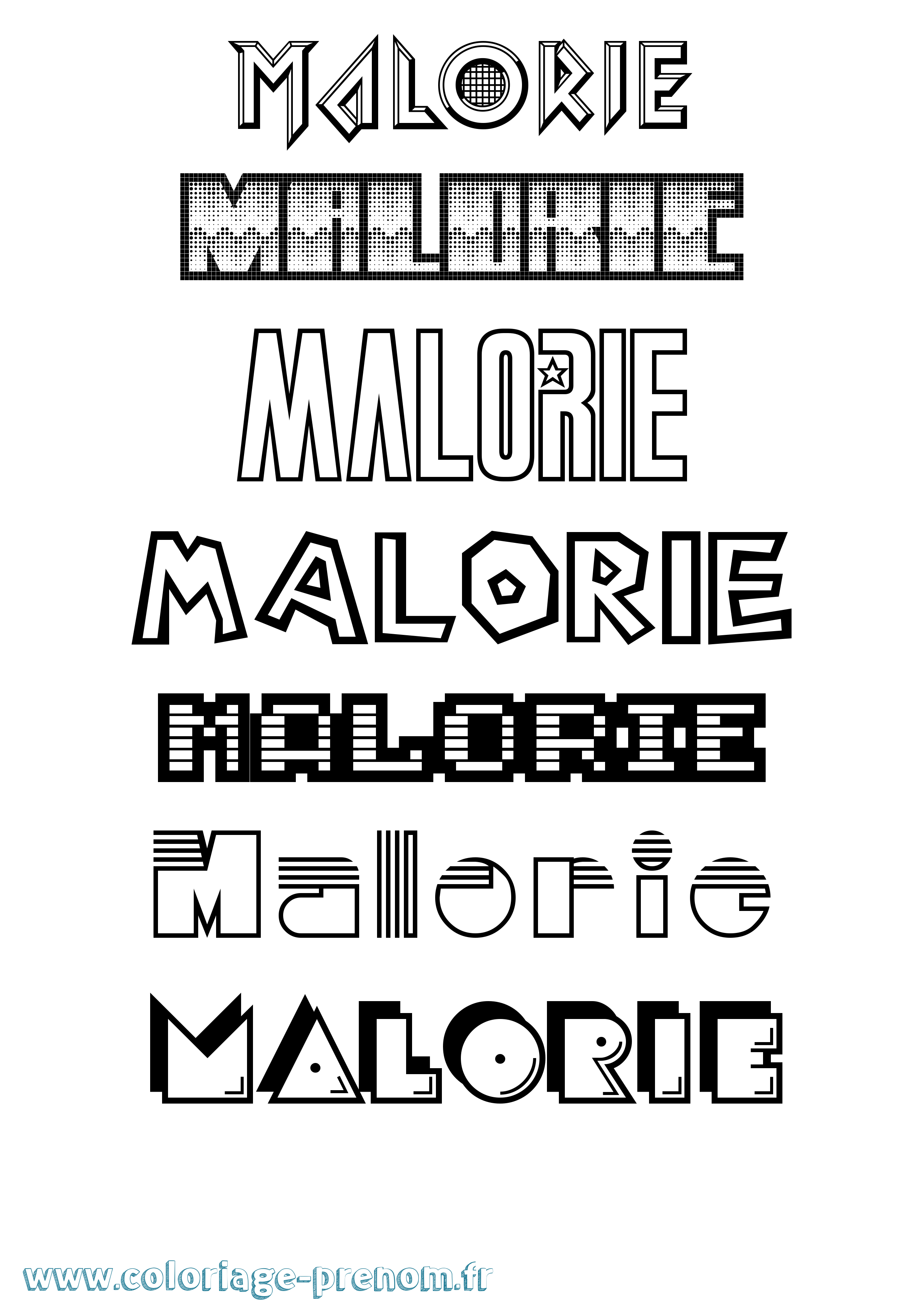 Coloriage Malorie Jeux Vidéos Coloriage prénom Malorie Jeux Vidéos