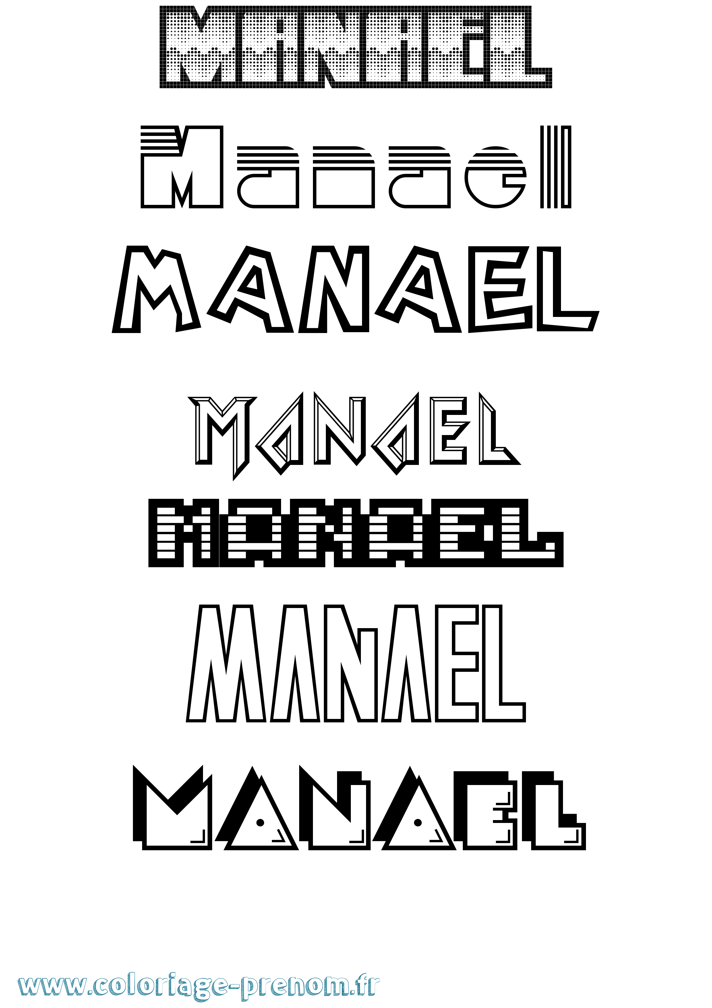 Coloriage Manael Jeux Vidéos Coloriage prénom Manael Jeux Vidéos