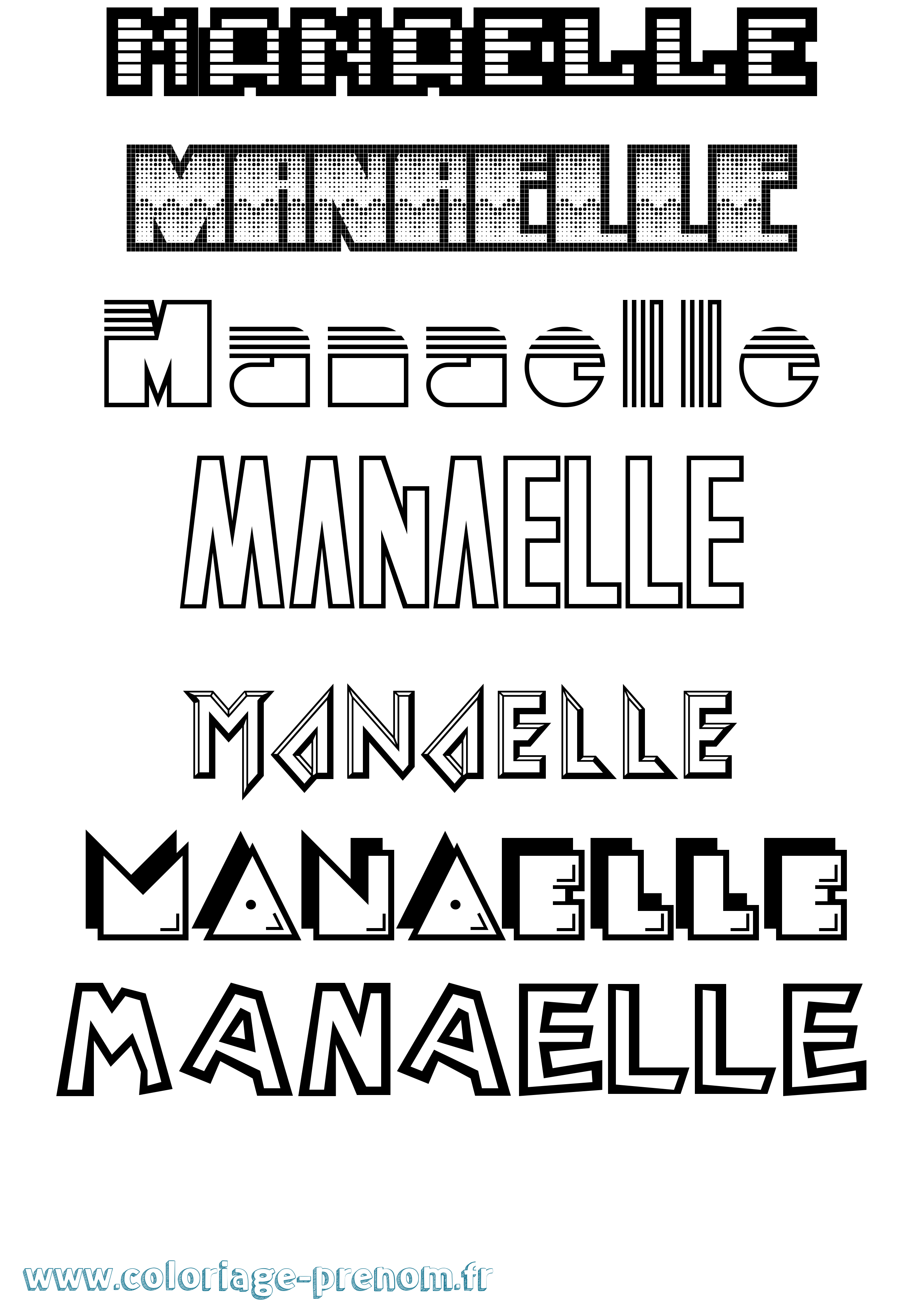 Coloriage Manaelle Jeux Vidéos Coloriage prénom Manaelle Jeux Vidéos