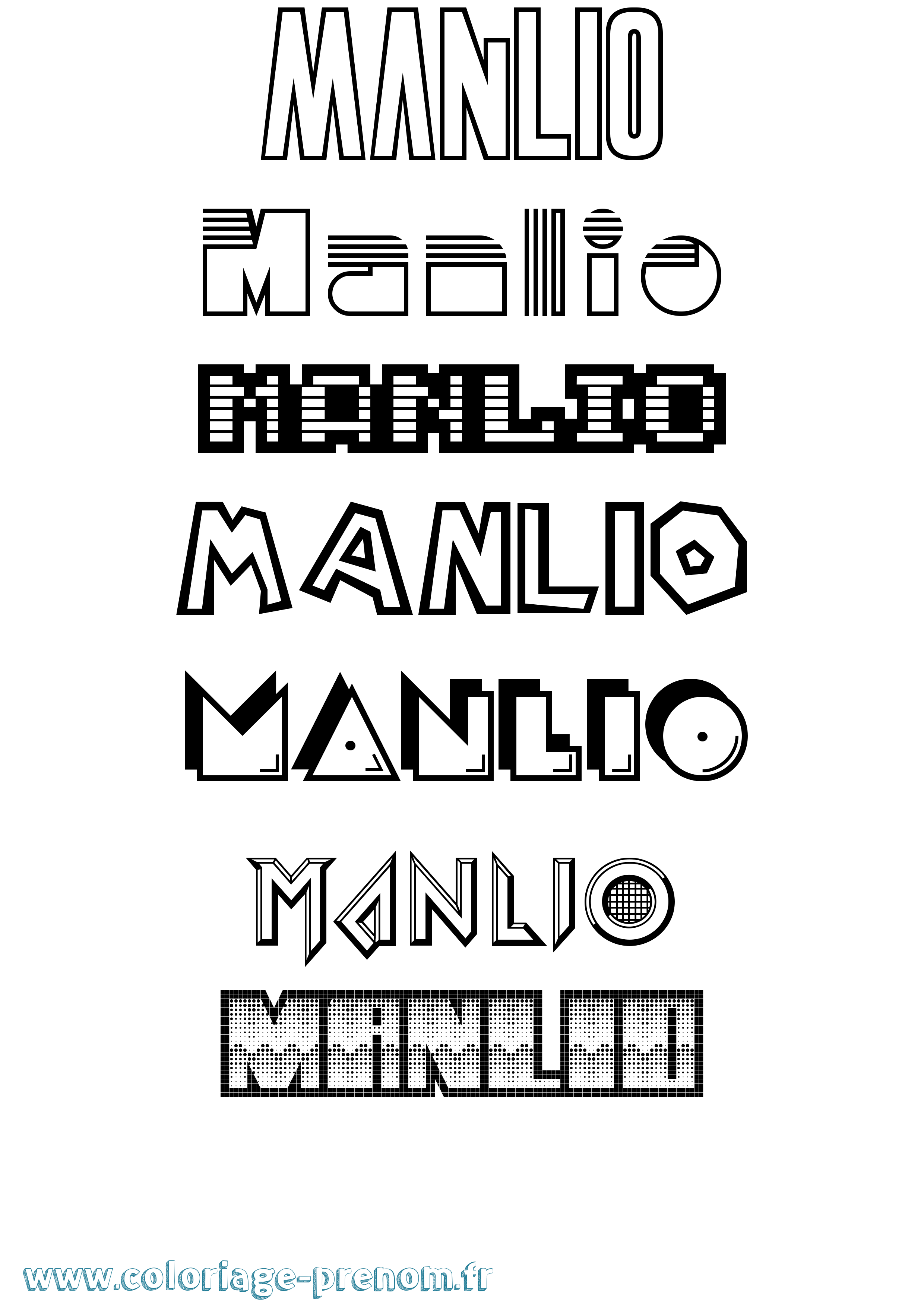Coloriage Manlio Jeux Vidéos Coloriage prénom Manlio Jeux Vidéos