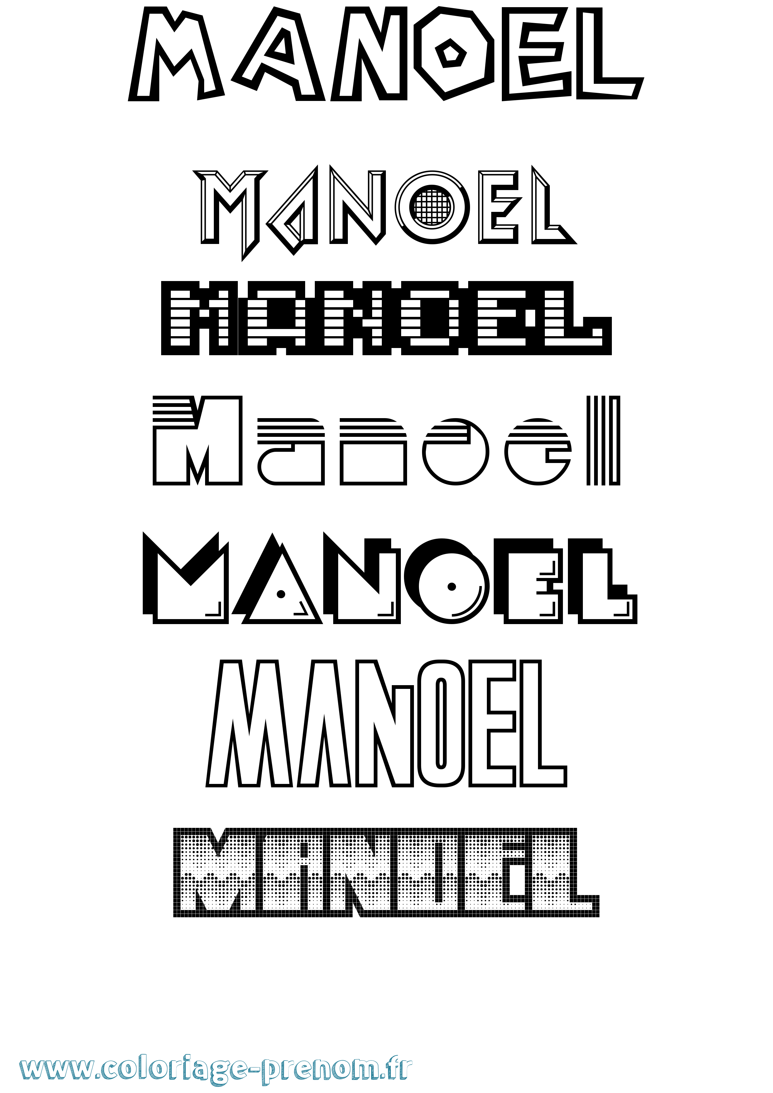 Coloriage Manoel Jeux Vidéos Coloriage prénom Manoel Jeux Vidéos