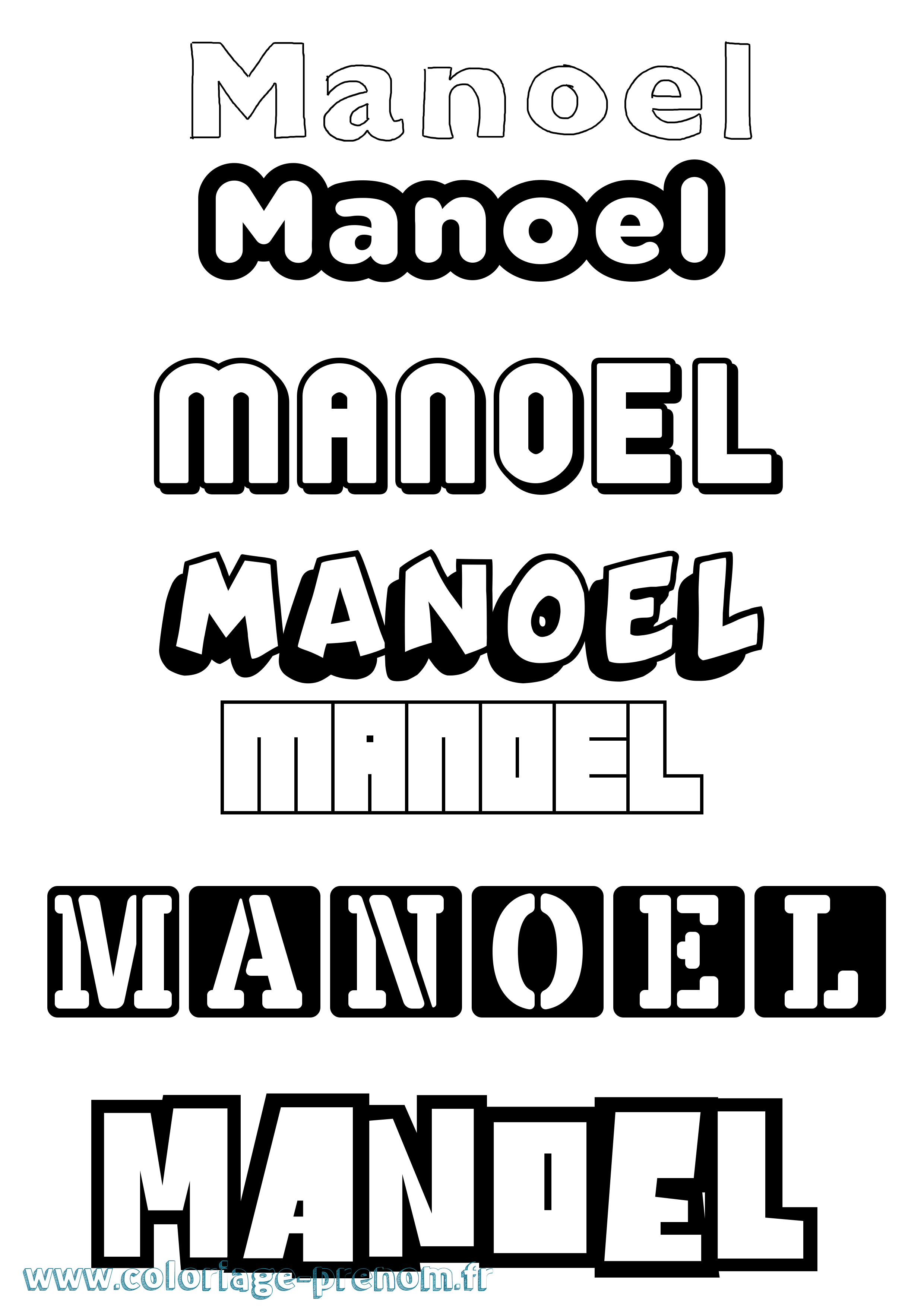 Coloriage Manoel Simple Coloriage prénom Manoel Simple