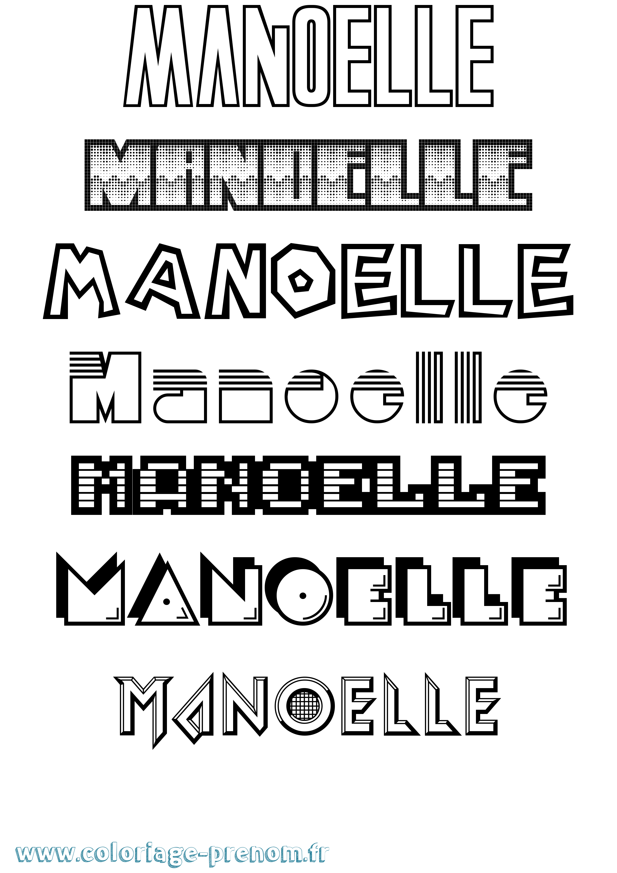 Coloriage Manoelle Jeux Vidéos Coloriage prénom Manoelle Jeux Vidéos