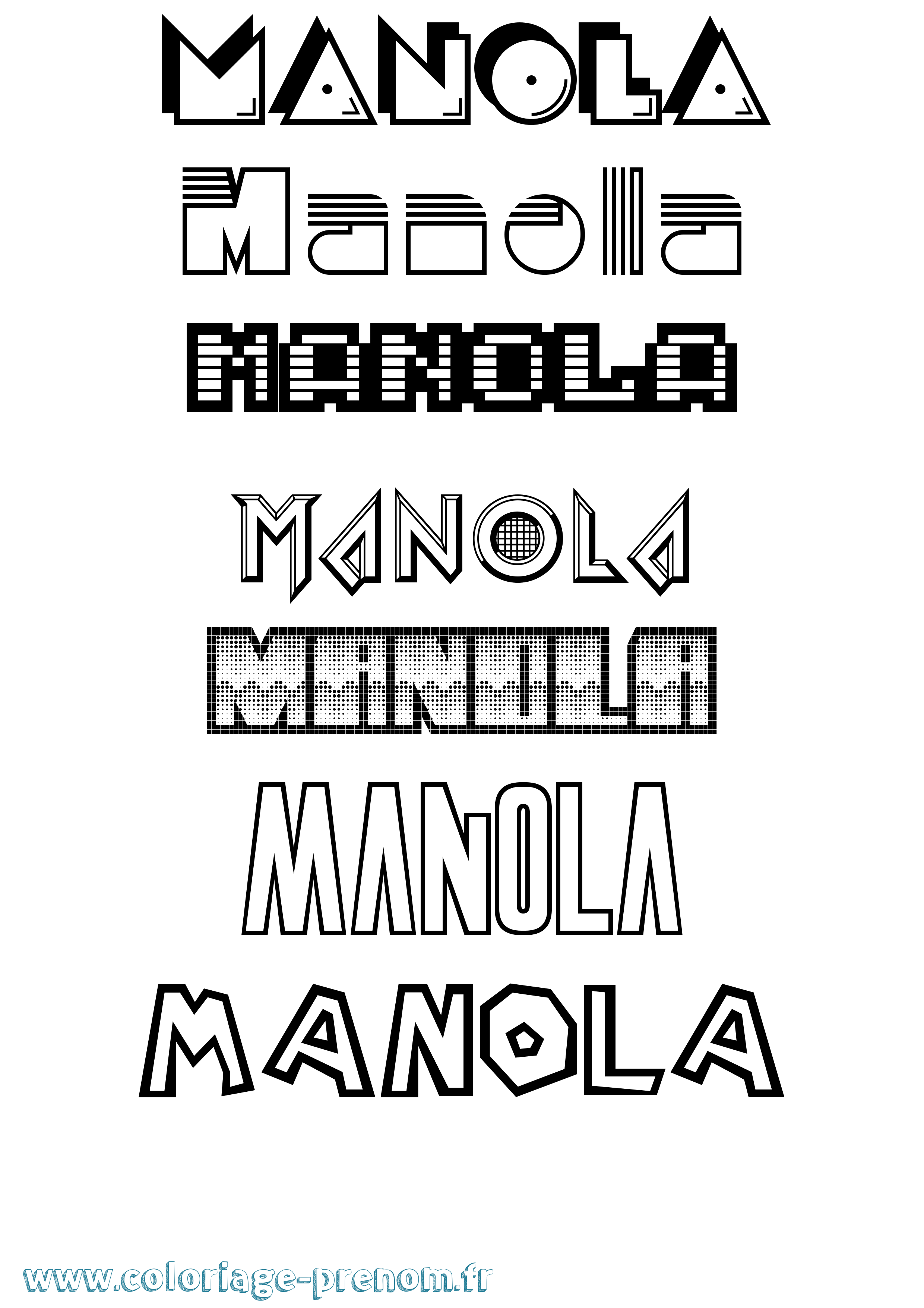 Coloriage Manola Jeux Vidéos Coloriage prénom Manola Jeux Vidéos