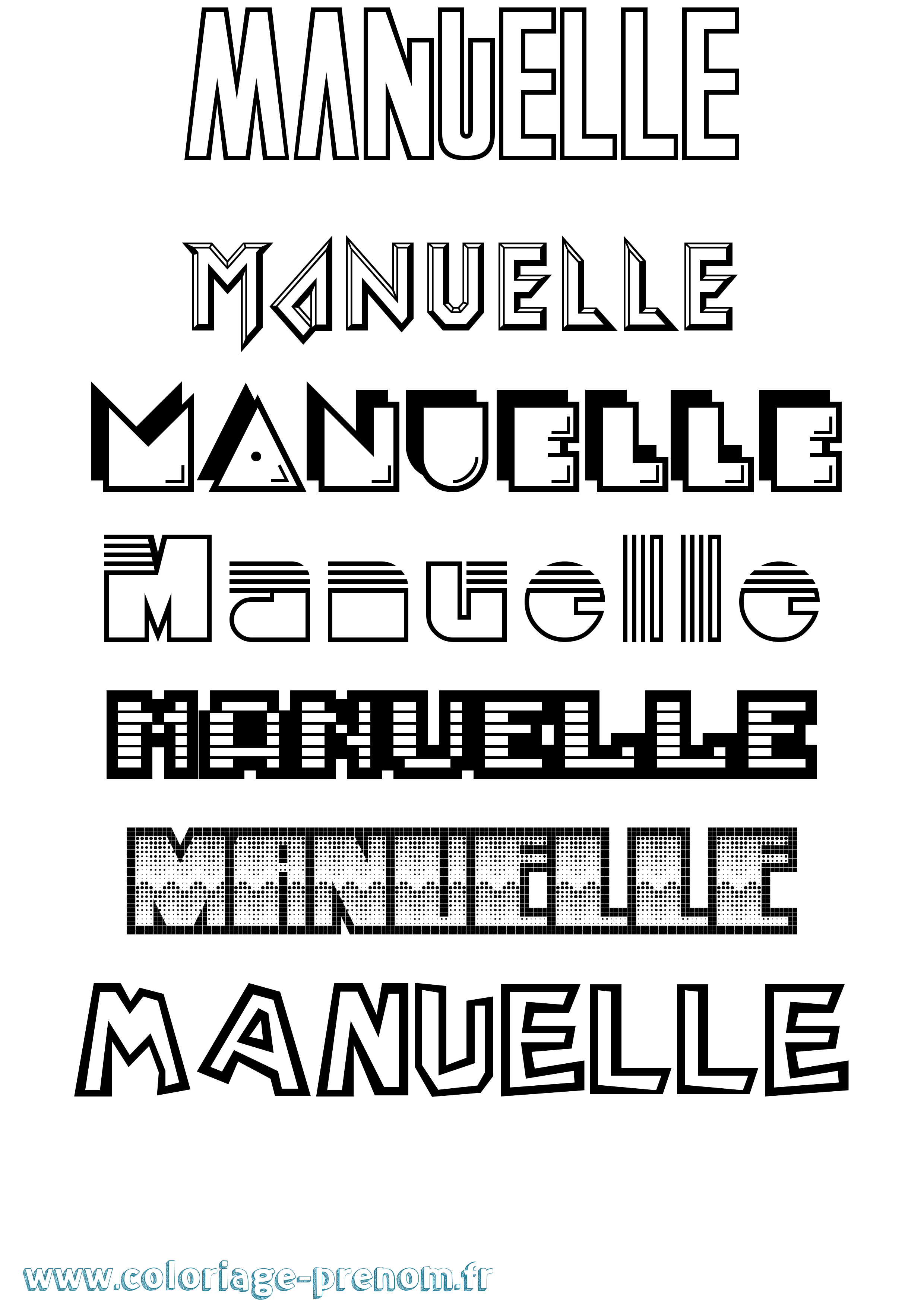 Coloriage Manuelle Jeux Vidéos Coloriage prénom Manuelle Jeux Vidéos