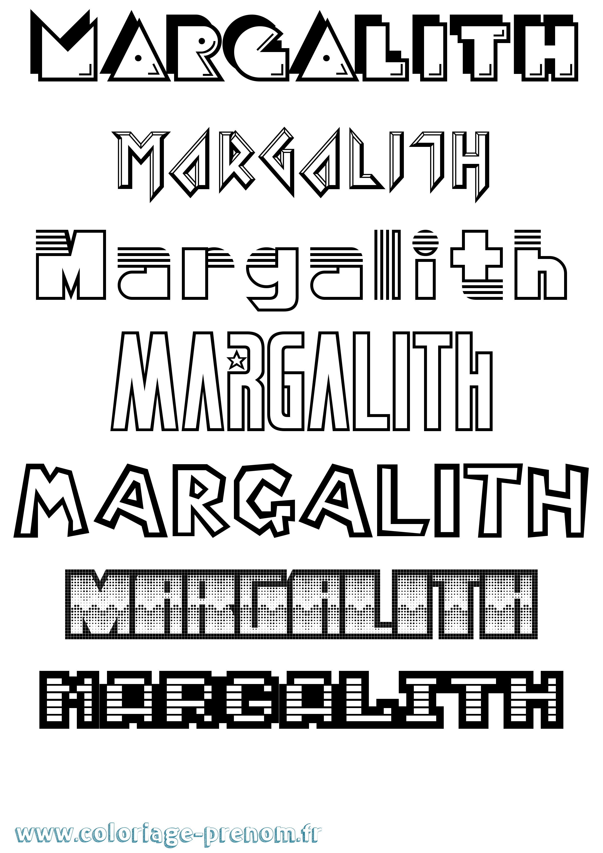 Coloriage Margalith Jeux Vidéos Coloriage prénom Margalith Jeux Vidéos