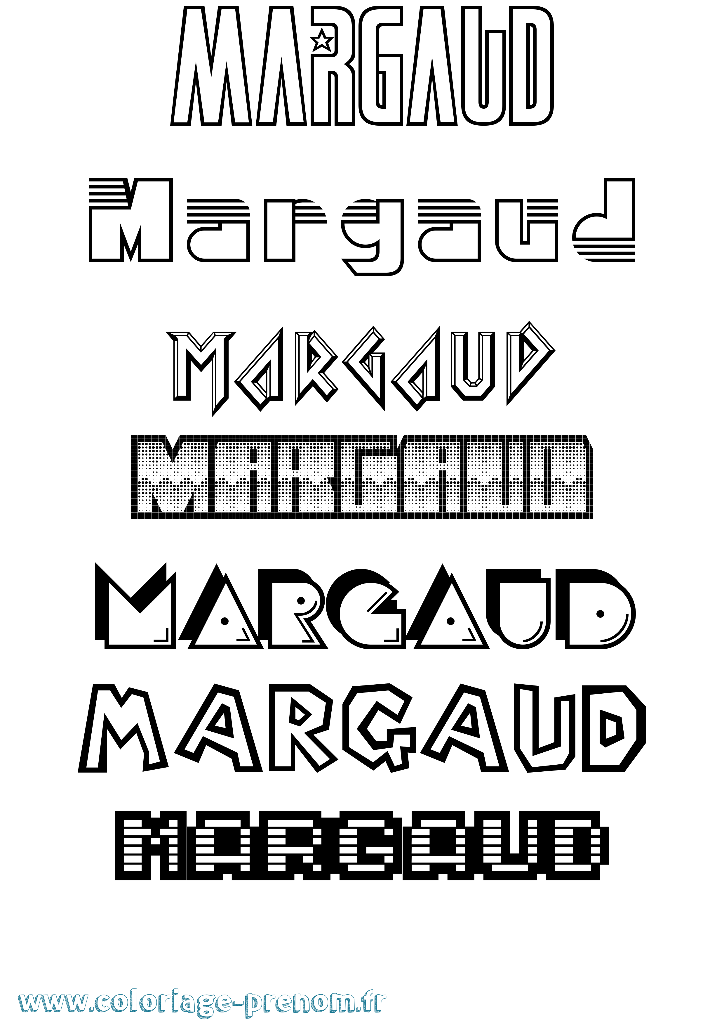 Coloriage Margaud Jeux Vidéos Coloriage prénom Margaud Jeux Vidéos