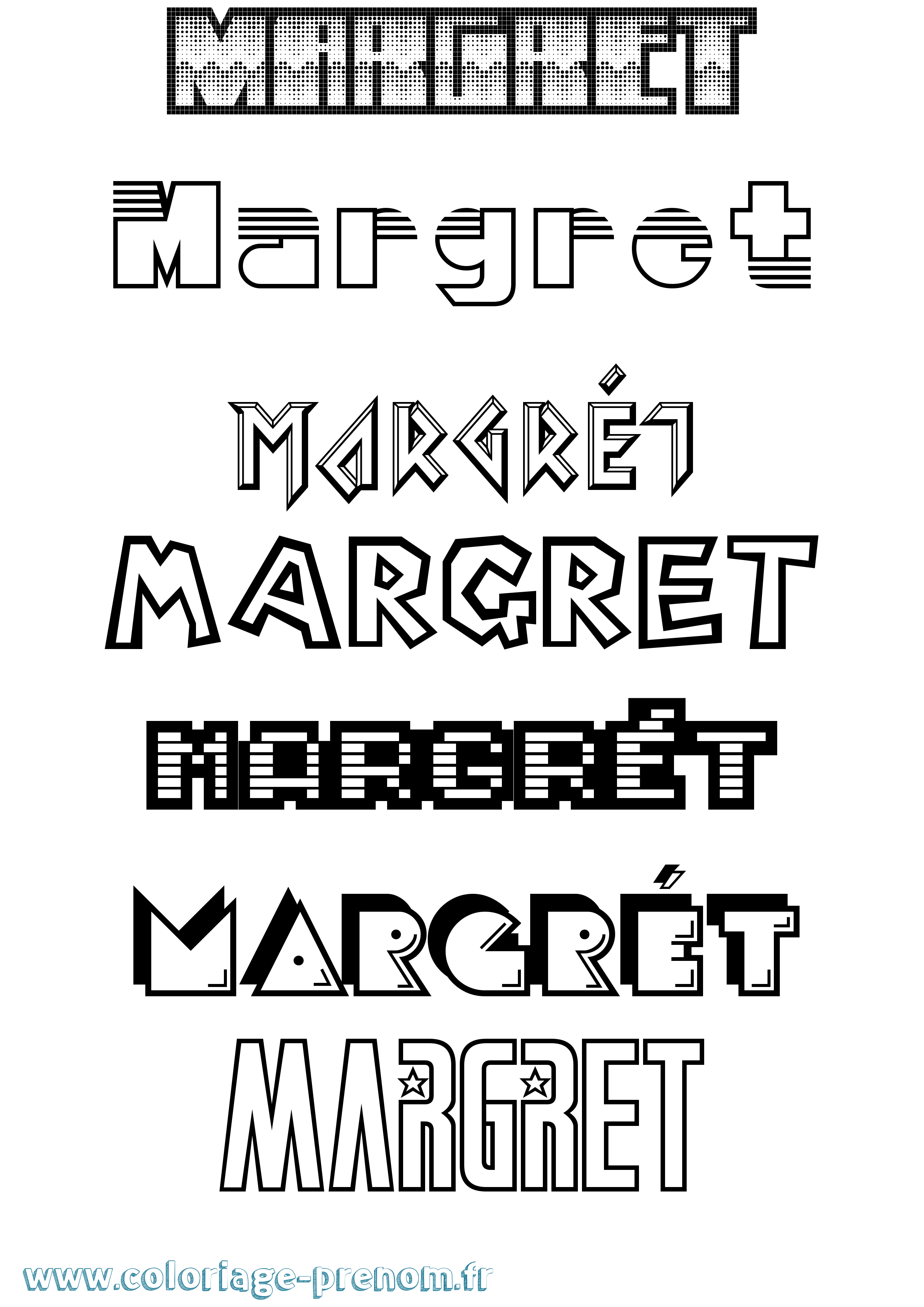 Coloriage Margrét Jeux Vidéos Coloriage prénom Margrét Jeux Vidéos