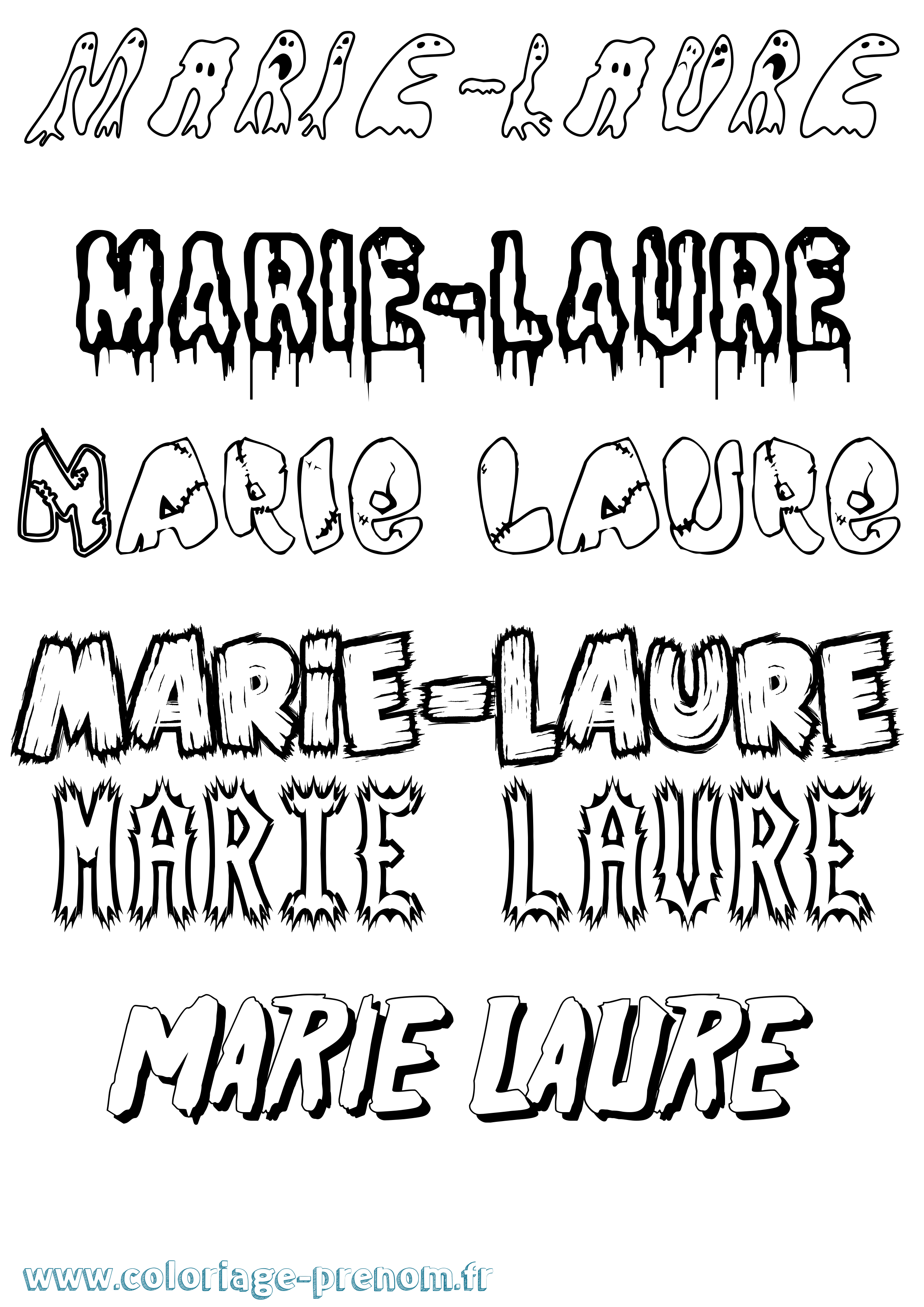 Coloriage Marie-Laure Frisson Coloriage prénom Marie-Laure Frisson