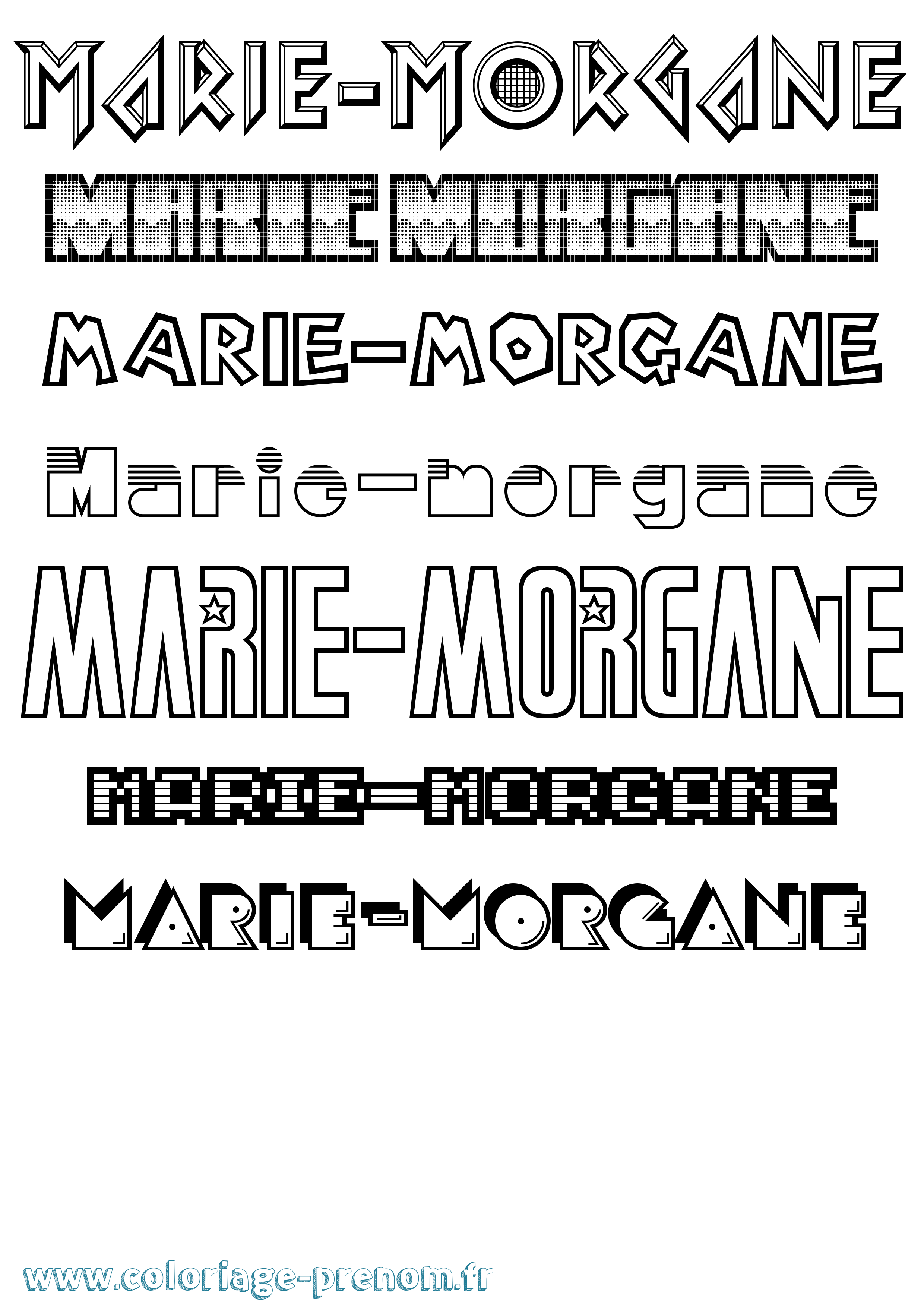 Coloriage Marie-Morgane Jeux Vidéos Coloriage prénom Marie-Morgane Jeux Vidéos