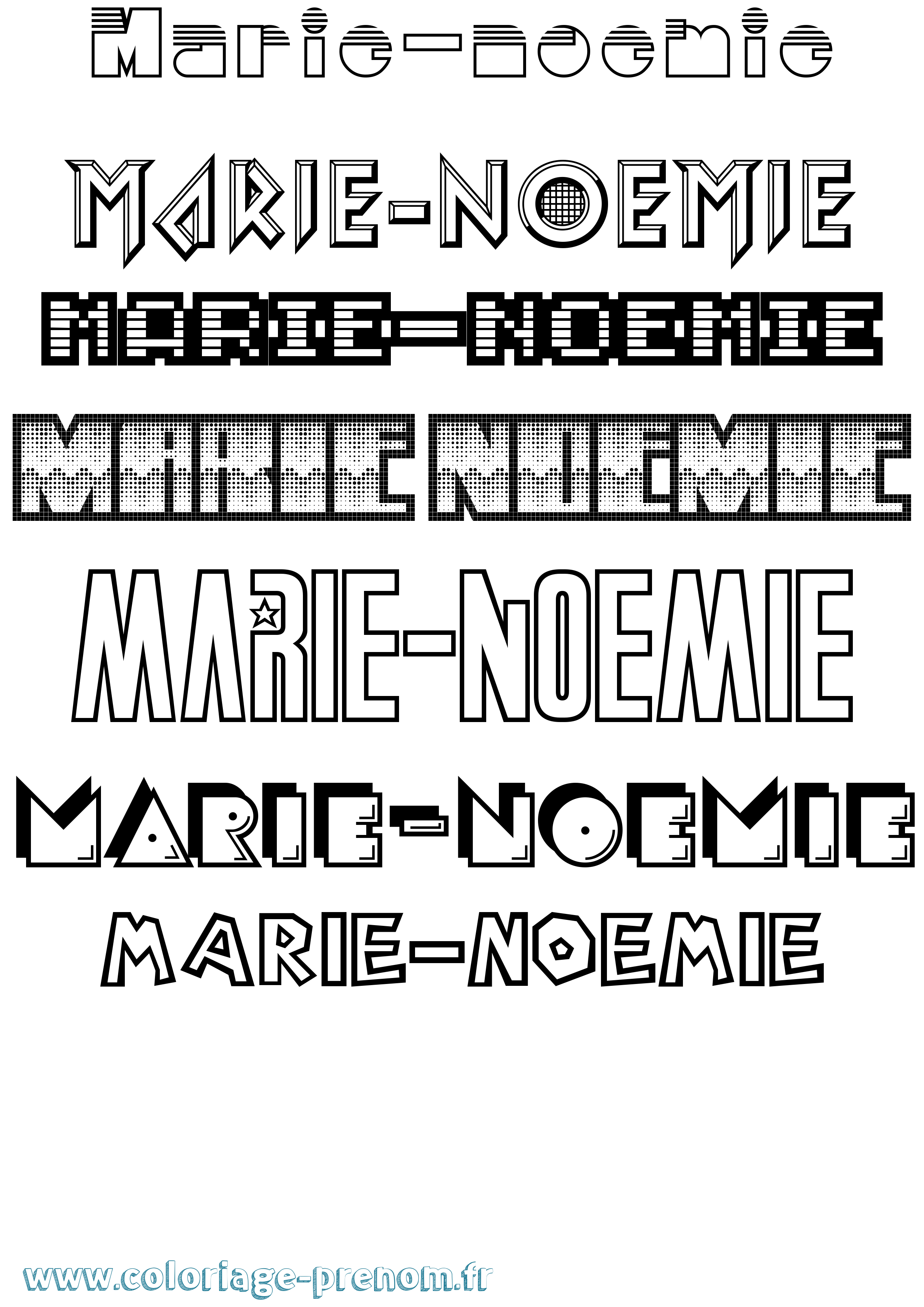 Coloriage Marie-Noemie Jeux Vidéos Coloriage prénom Marie-Noemie Jeux Vidéos