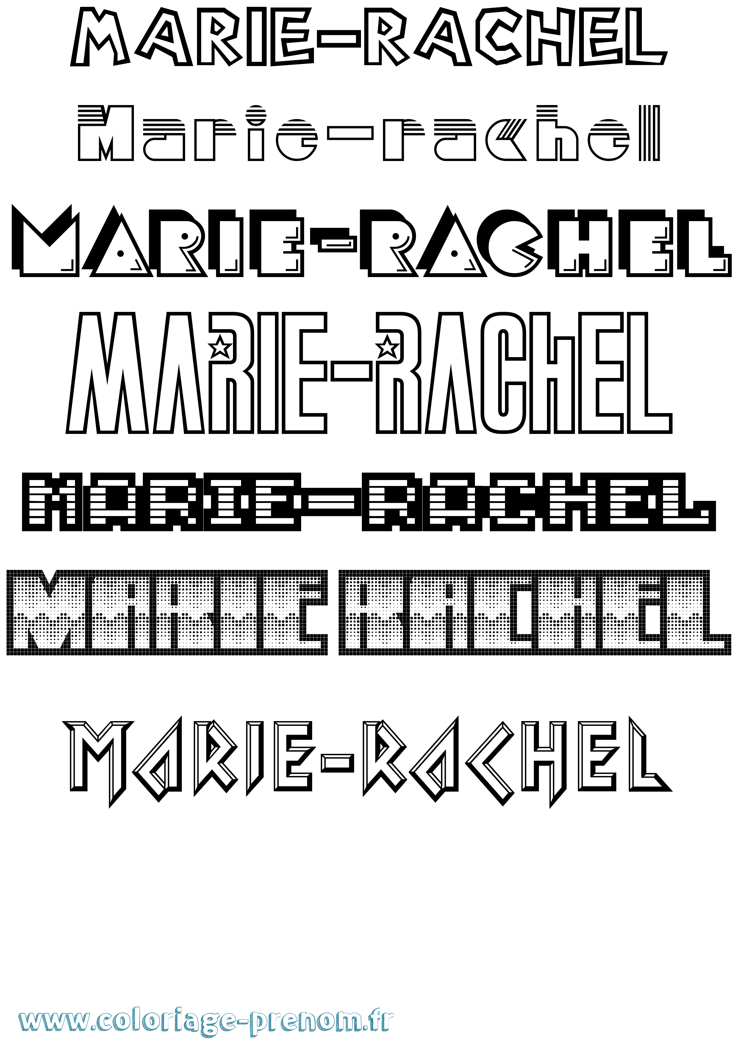 Coloriage Marie-Rachel Jeux Vidéos Coloriage prénom Marie-Rachel Jeux Vidéos