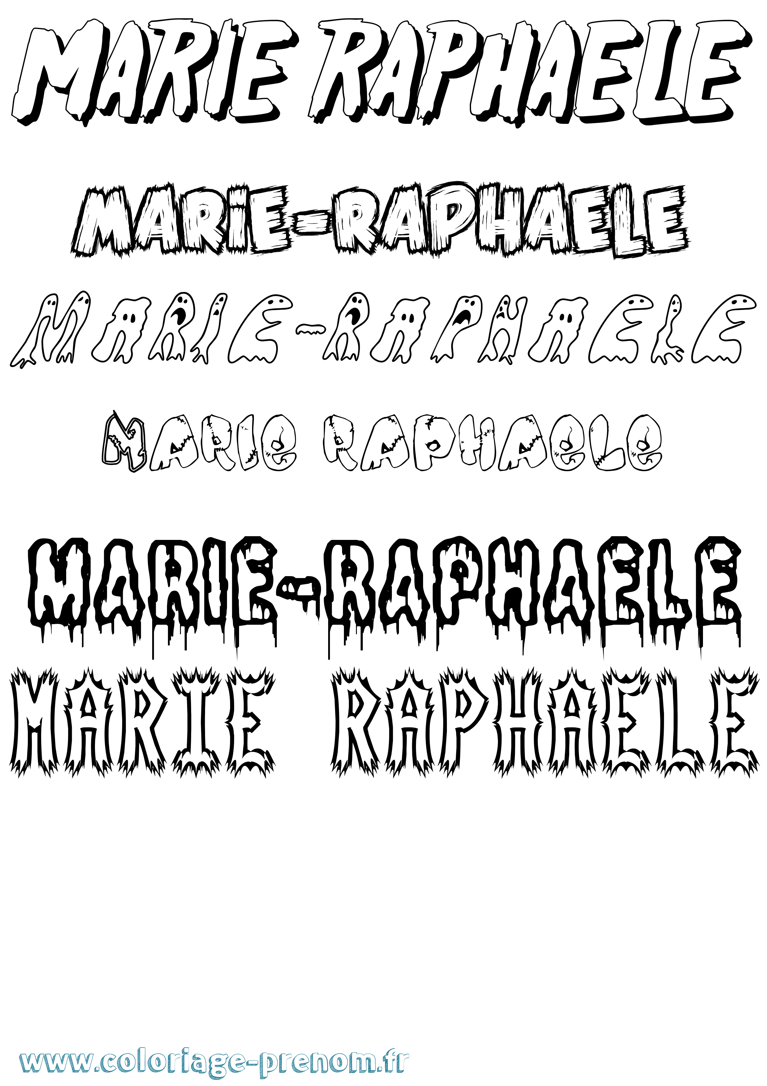 Coloriage Marie-Raphaele Frisson Coloriage prénom Marie-Raphaele Frisson