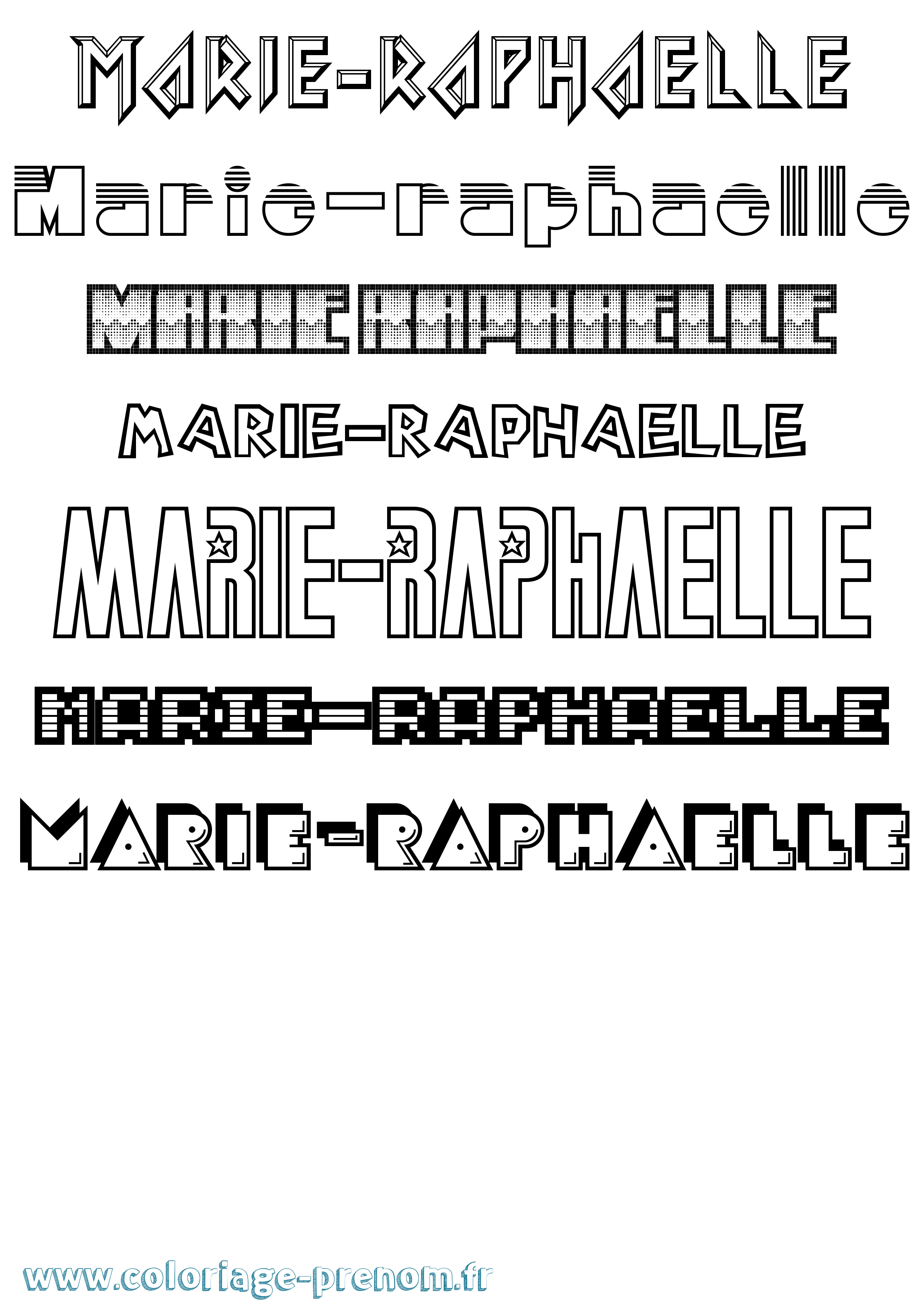 Coloriage Marie-Raphaelle Jeux Vidéos Coloriage prénom Marie-Raphaelle Jeux Vidéos
