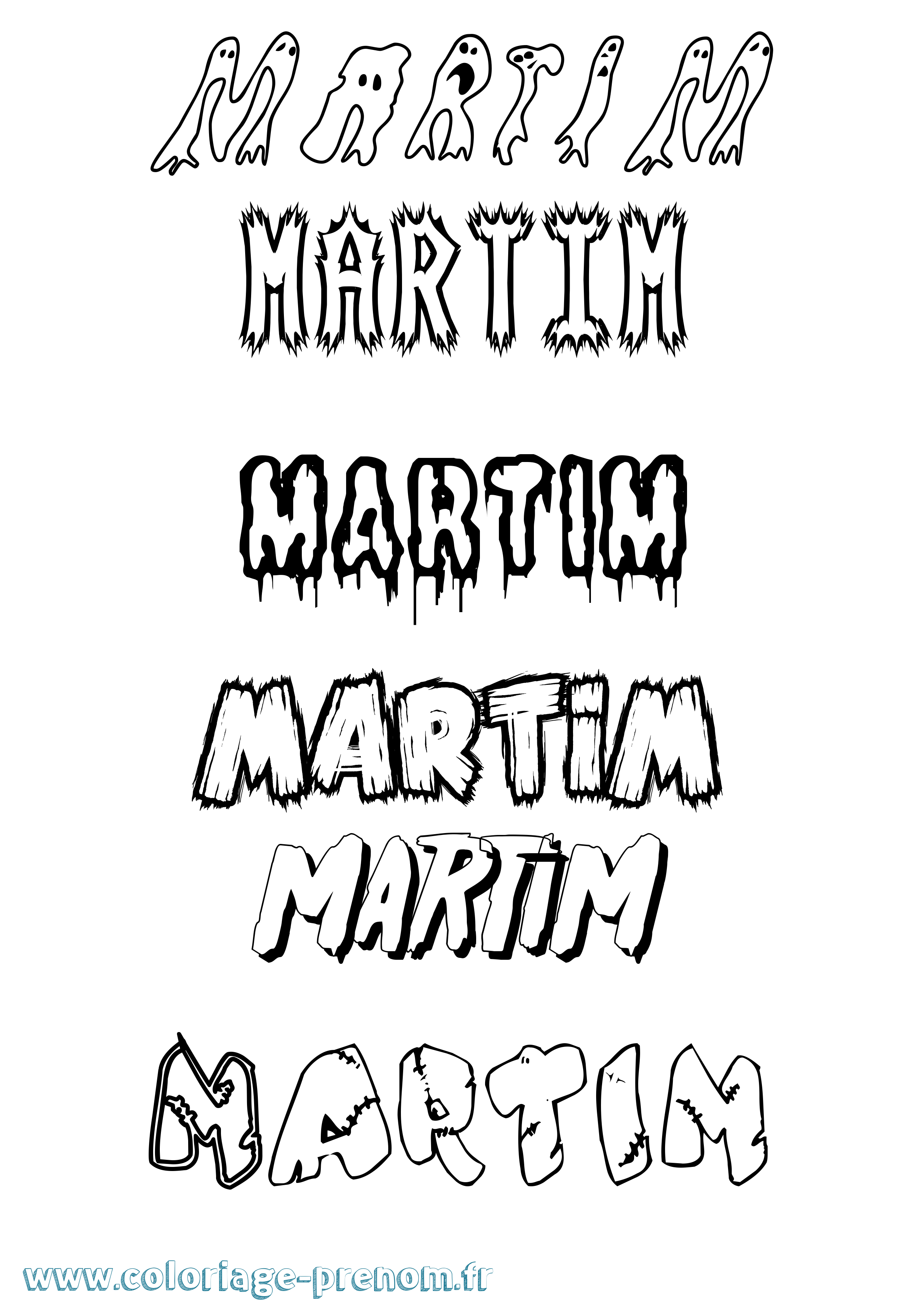 Coloriage Martim Frisson Coloriage prénom Martim Frisson