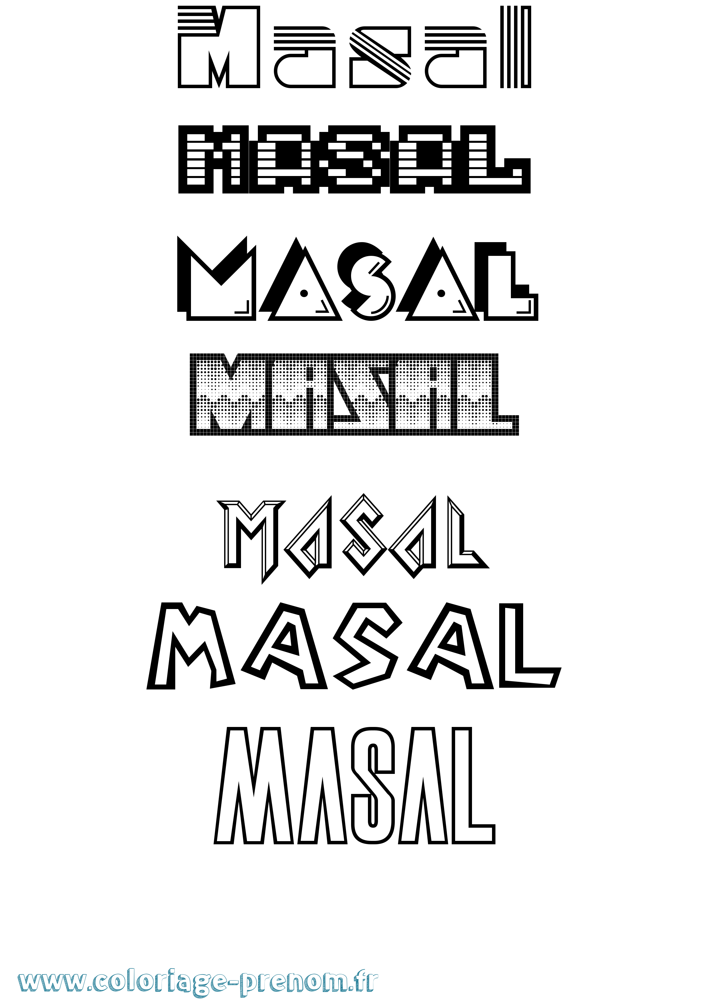 Coloriage Masal Jeux Vidéos Coloriage prénom Masal Jeux Vidéos