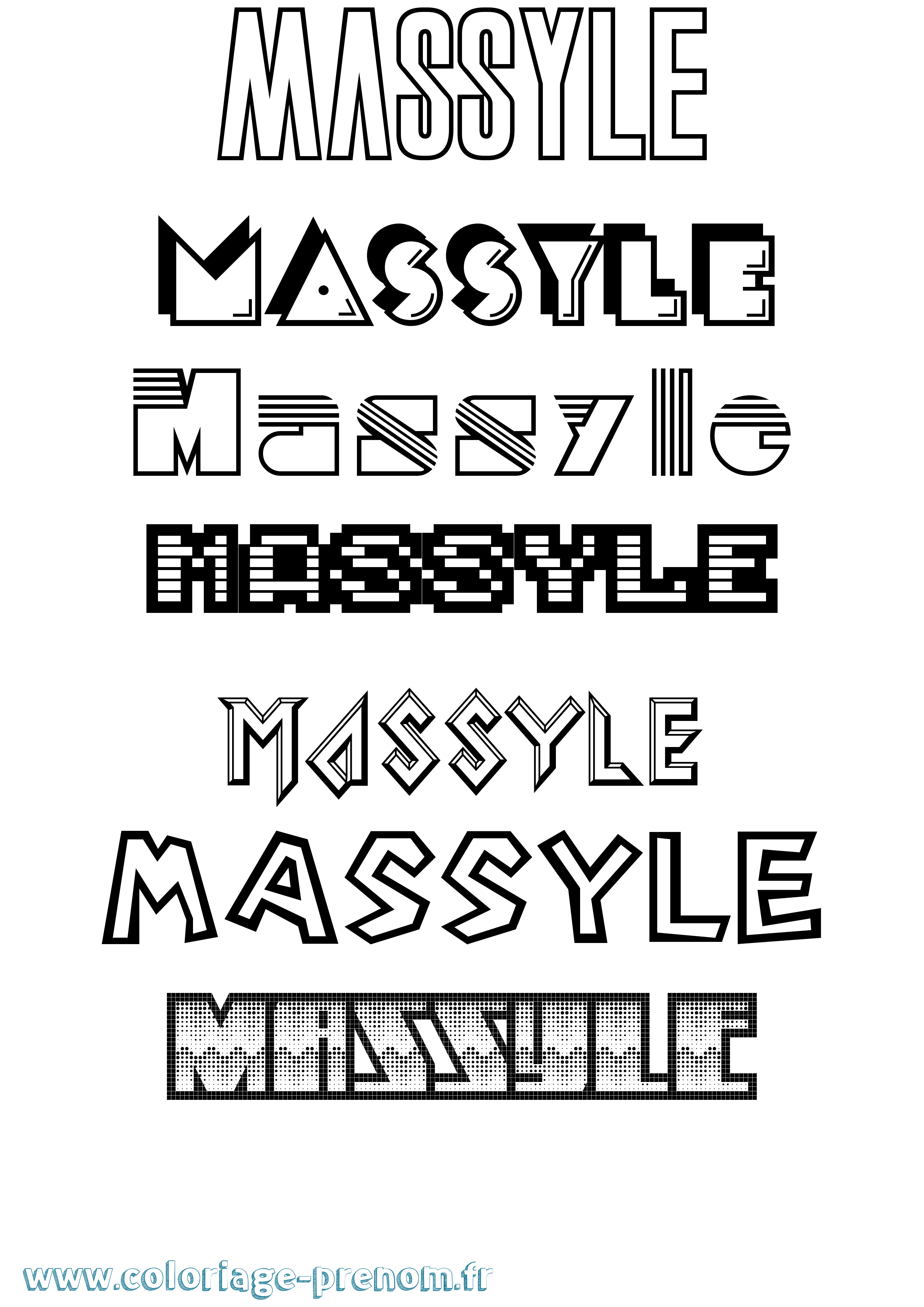 Coloriage Massyle Jeux Vidéos Coloriage prénom Massyle Jeux Vidéos