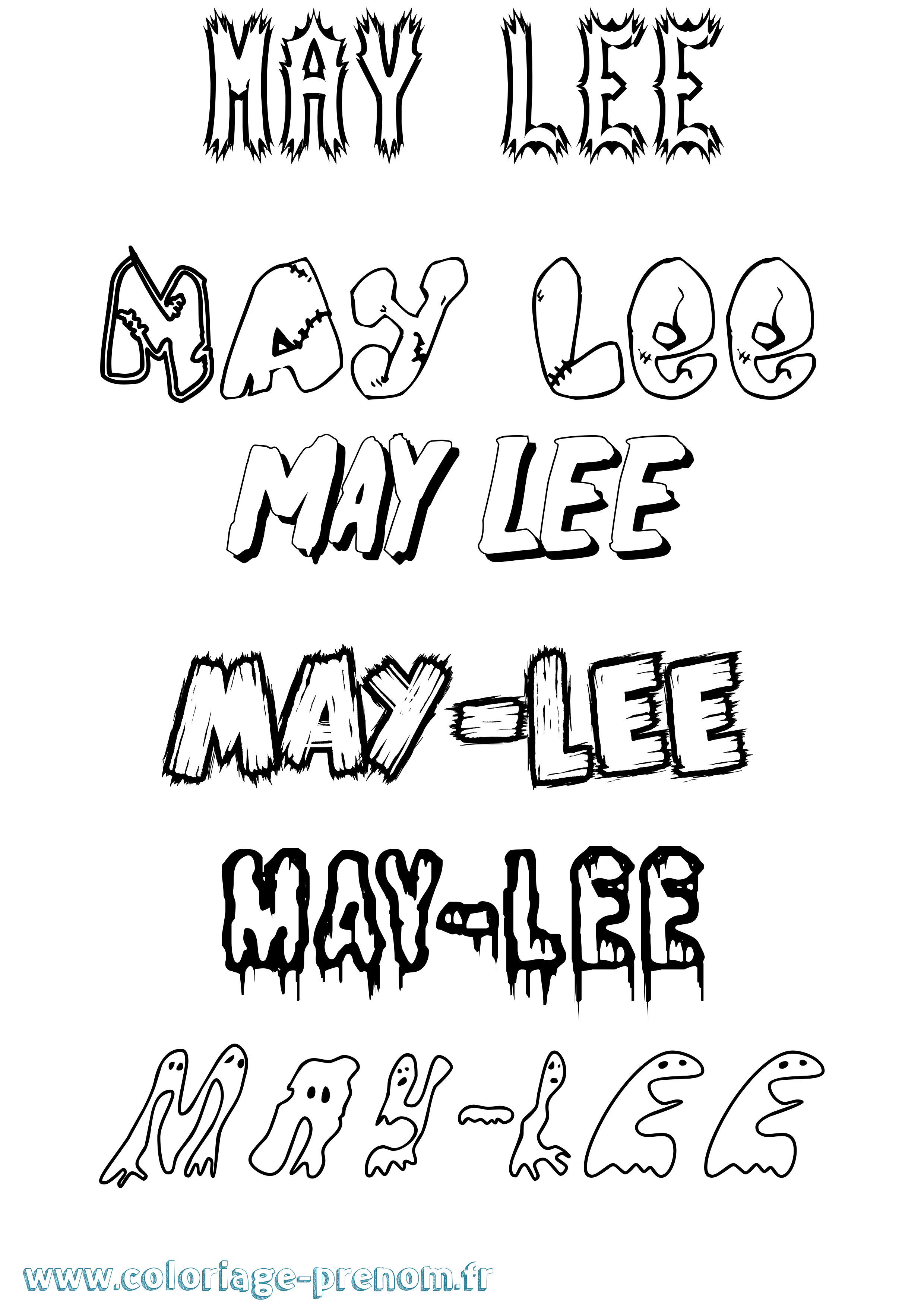 Coloriage May-Lee Frisson Coloriage prénom May-Lee Frisson