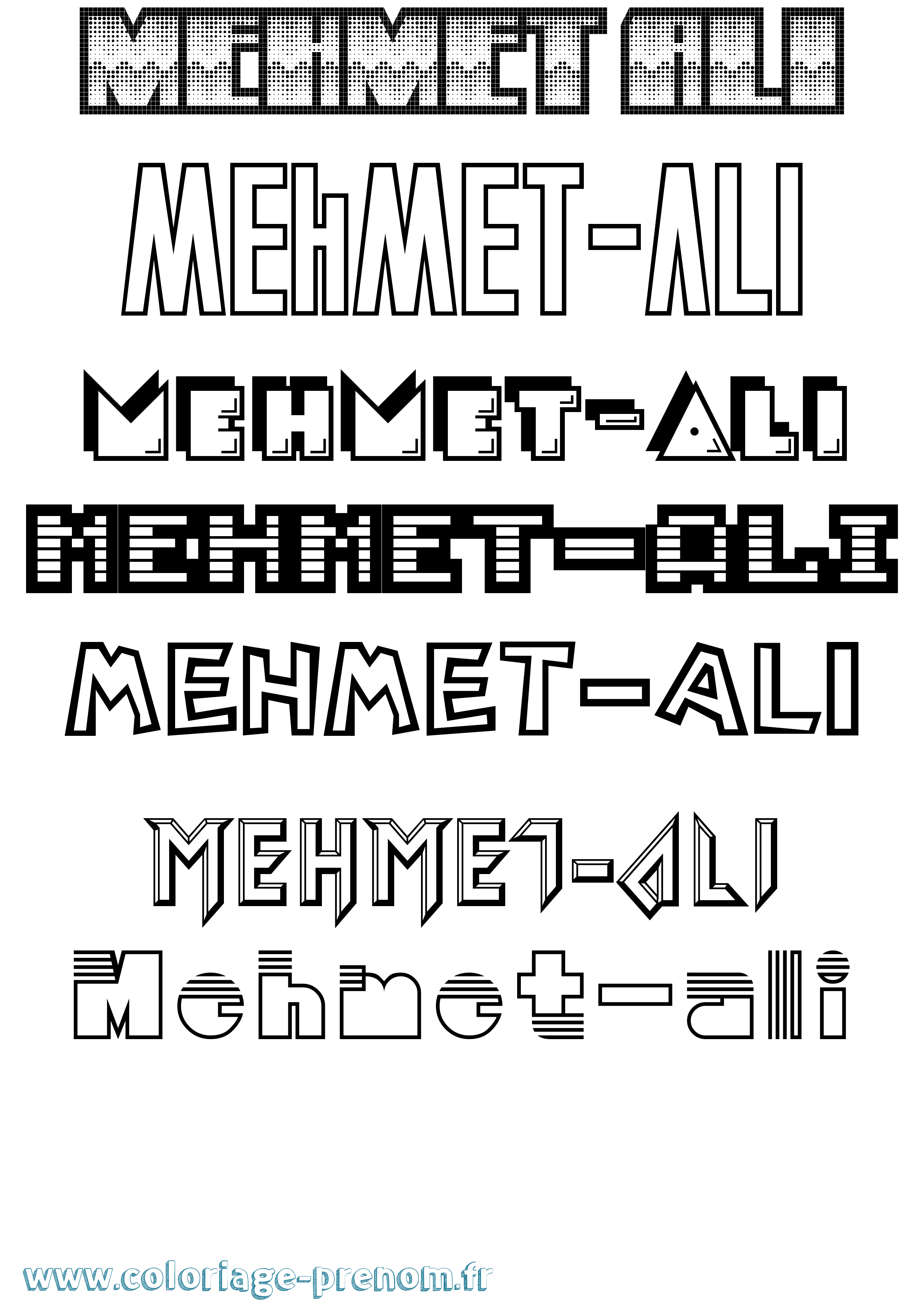 Coloriage Mehmet-Ali Jeux Vidéos Coloriage prénom Mehmet-Ali Jeux Vidéos
