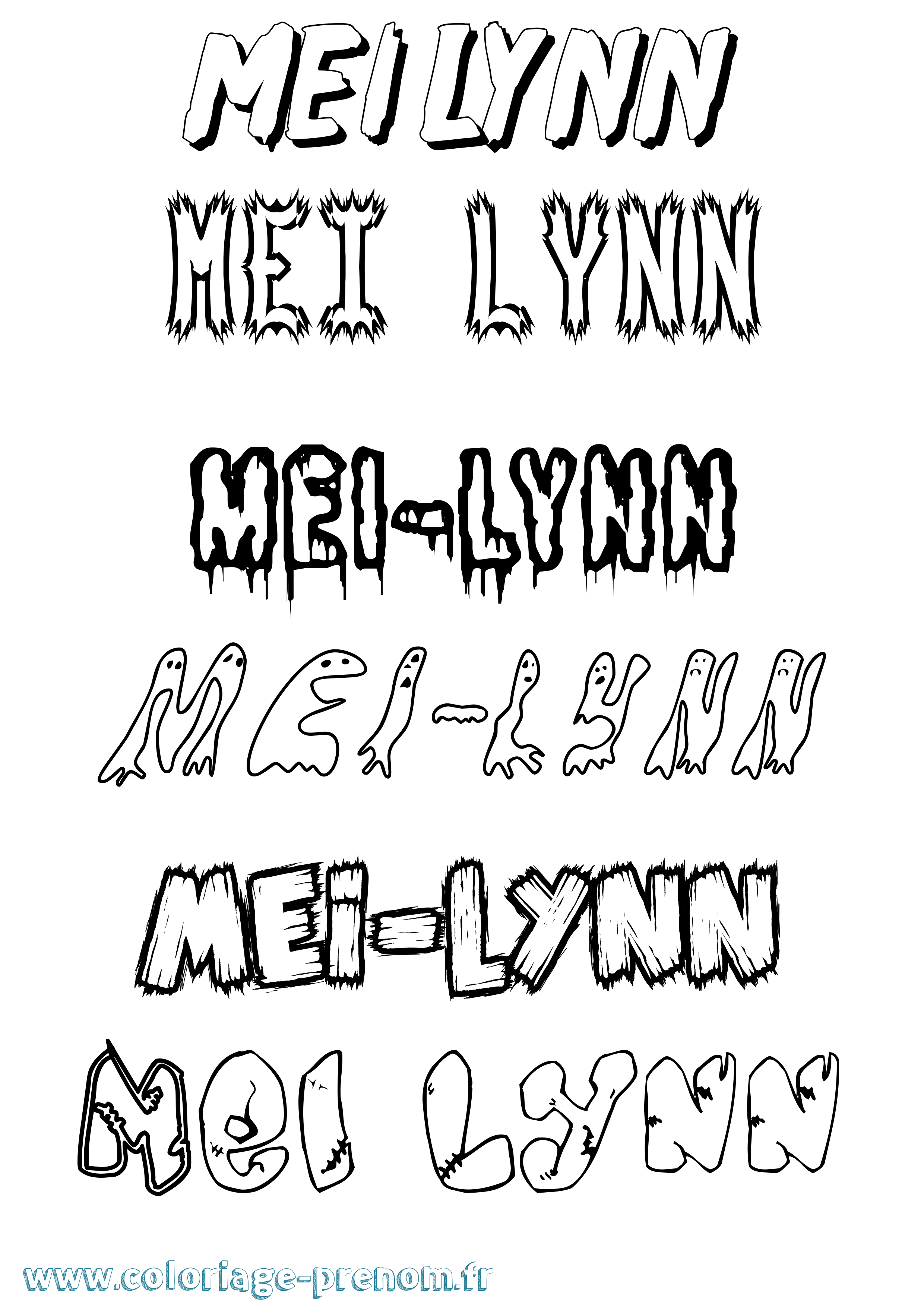 Coloriage Mei-Lynn Frisson Coloriage prénom Mei-Lynn Frisson