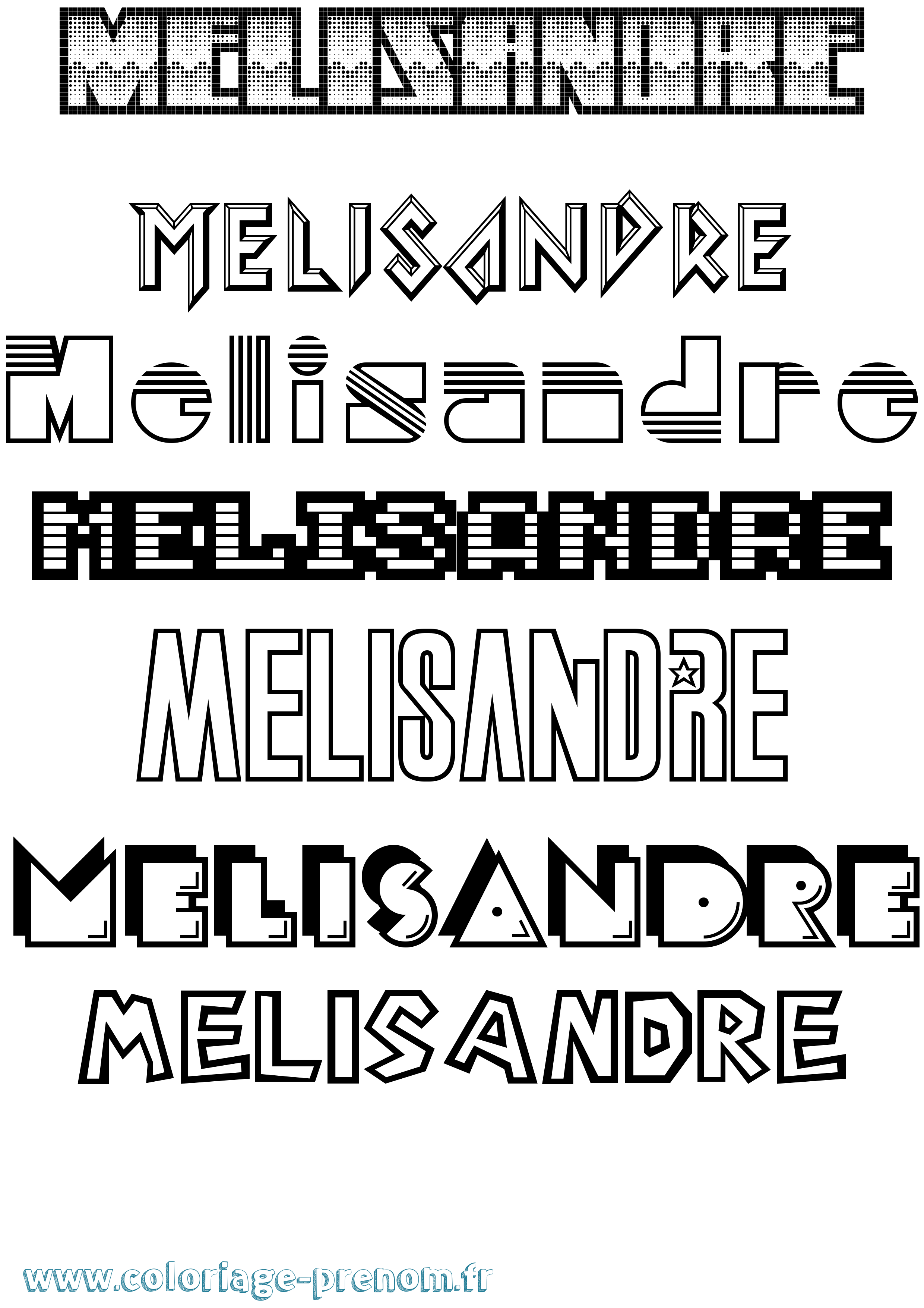 Coloriage Melisandre Jeux Vidéos Coloriage prénom Melisandre Jeux Vidéos