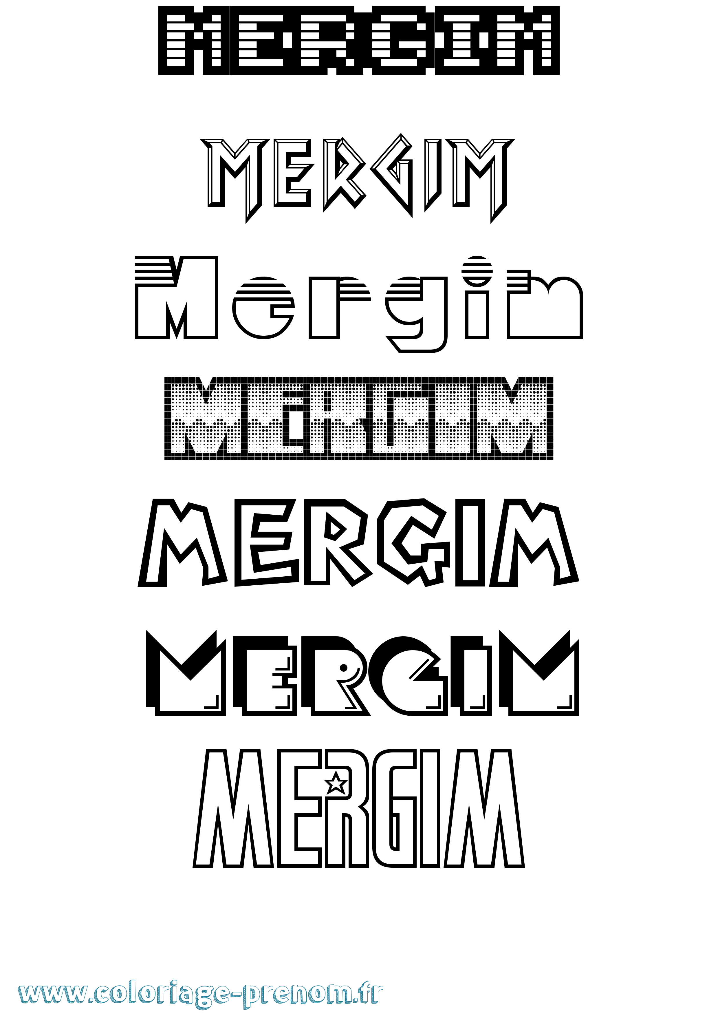 Coloriage Mergim Jeux Vidéos Coloriage prénom Mergim Jeux Vidéos