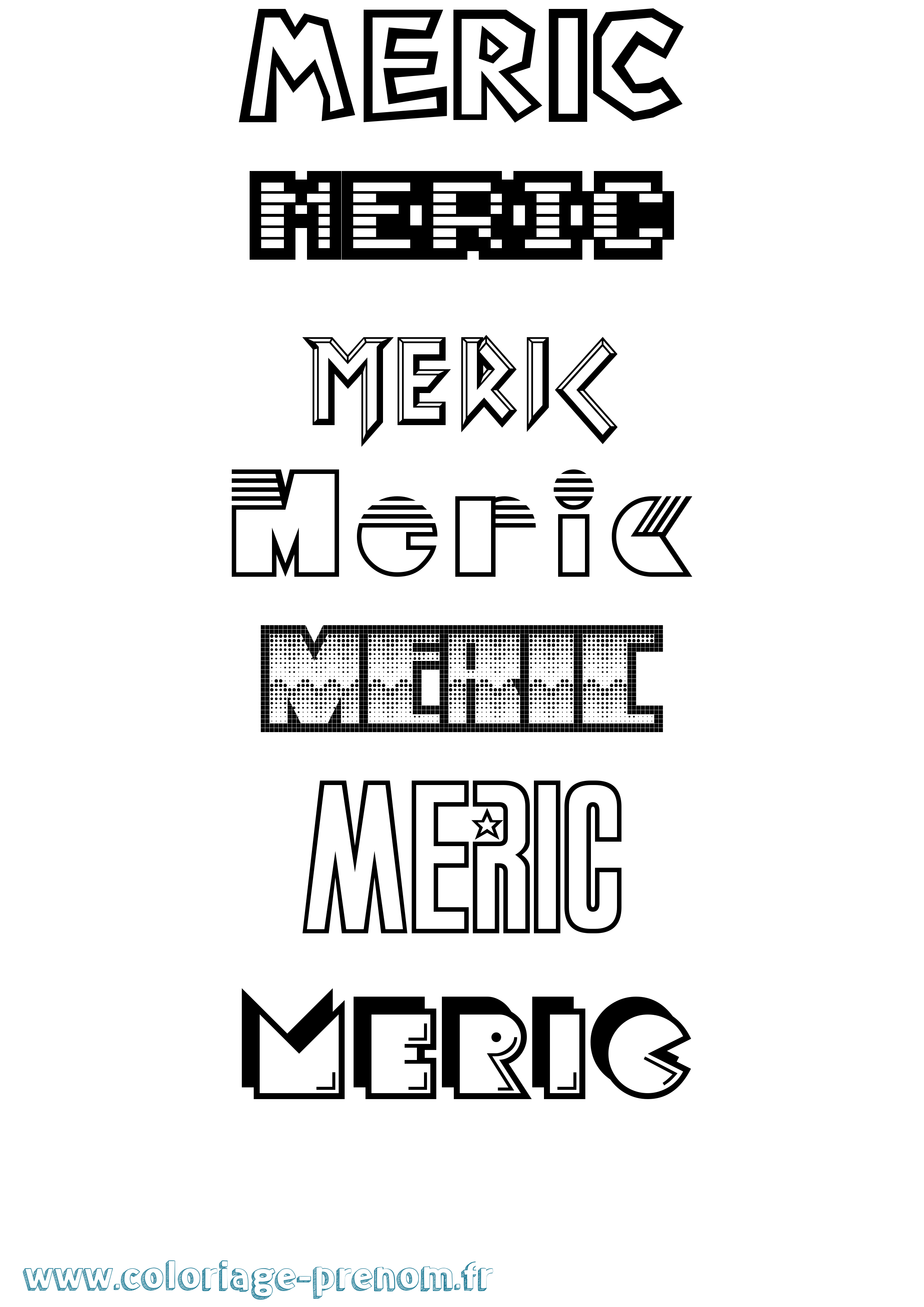 Coloriage Meric Jeux Vidéos Coloriage prénom Meric Jeux Vidéos