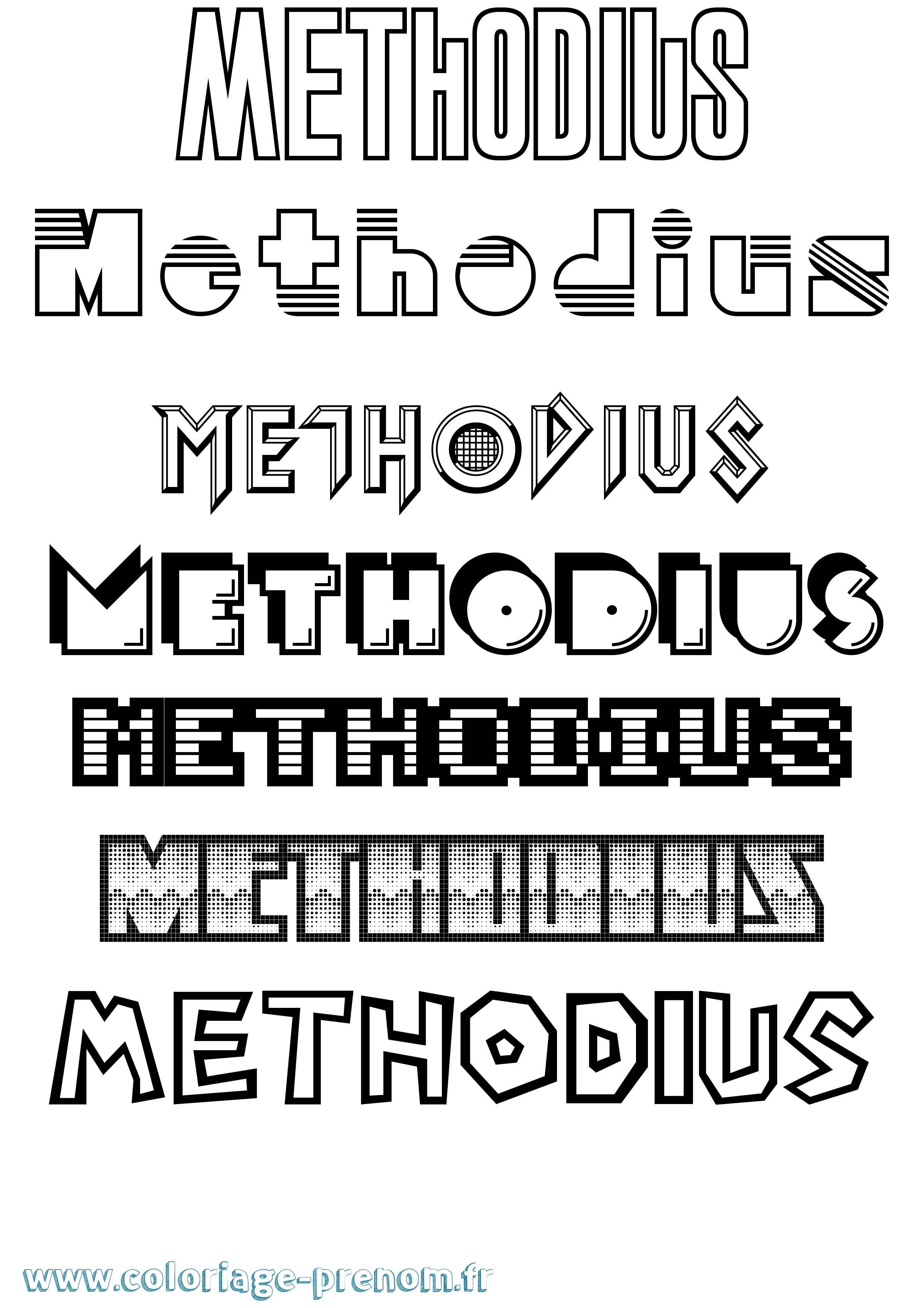 Coloriage Methodius Jeux Vidéos Coloriage prénom Methodius Jeux Vidéos