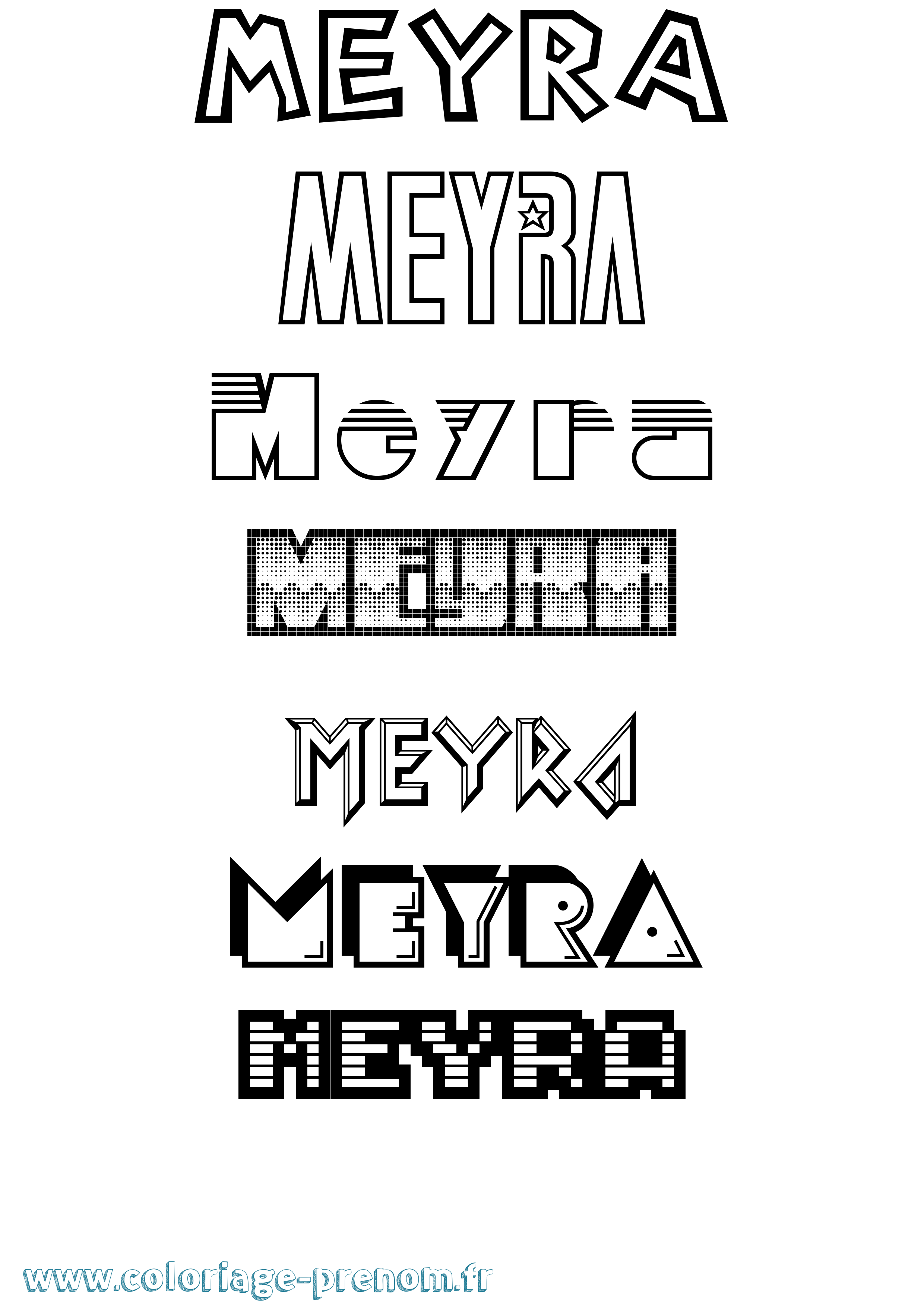 Coloriage Meyra Jeux Vidéos Coloriage prénom Meyra Jeux Vidéos