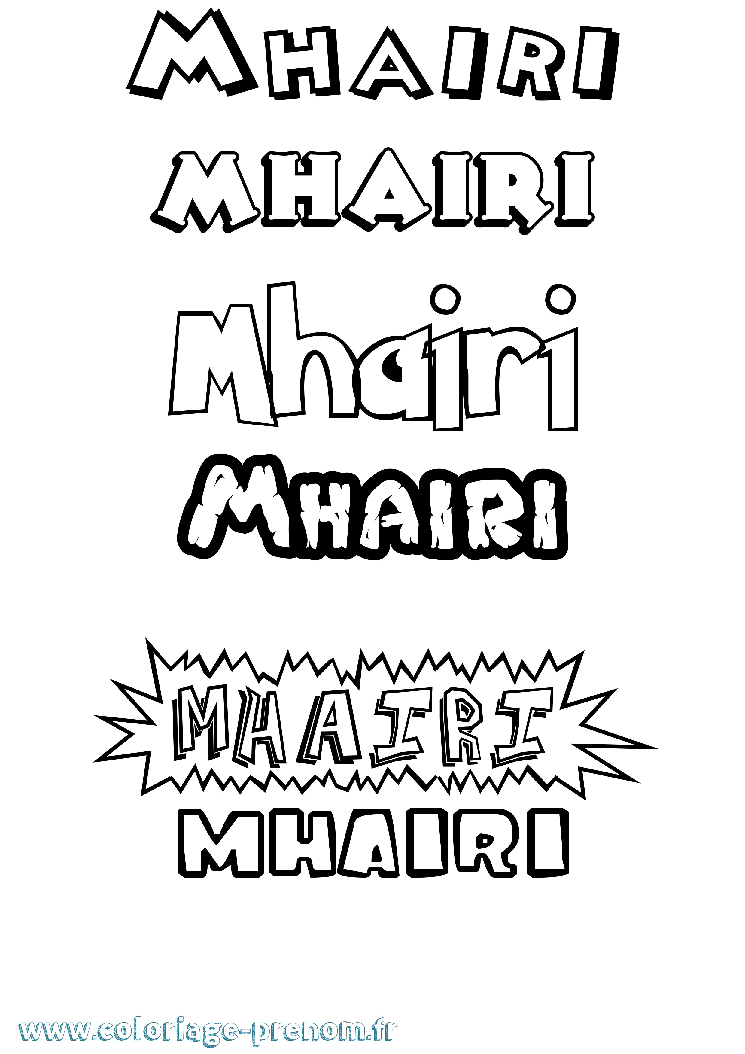 Coloriage Mhairi Dessin Animé Coloriage prénom Mhairi Dessin Animé