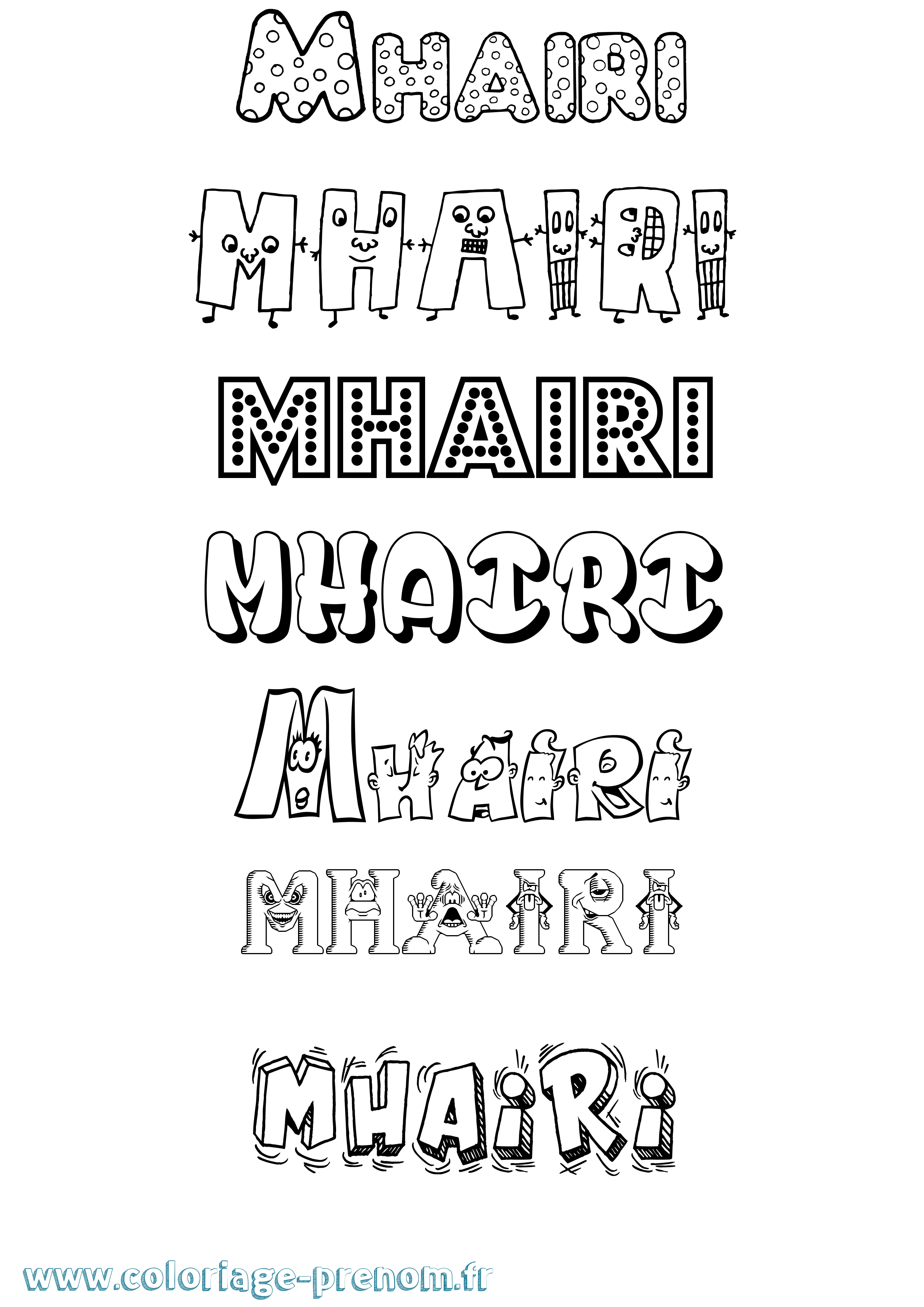 Coloriage Mhairi Fun Coloriage prénom Mhairi Fun