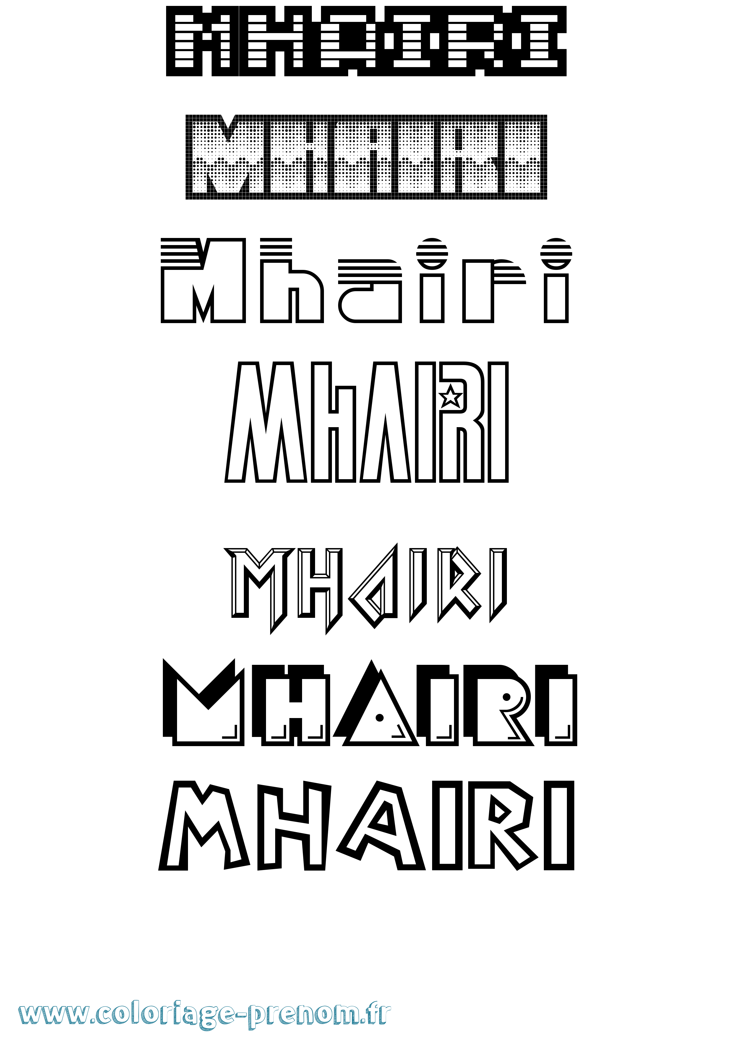 Coloriage Mhairi Jeux Vidéos Coloriage prénom Mhairi Jeux Vidéos