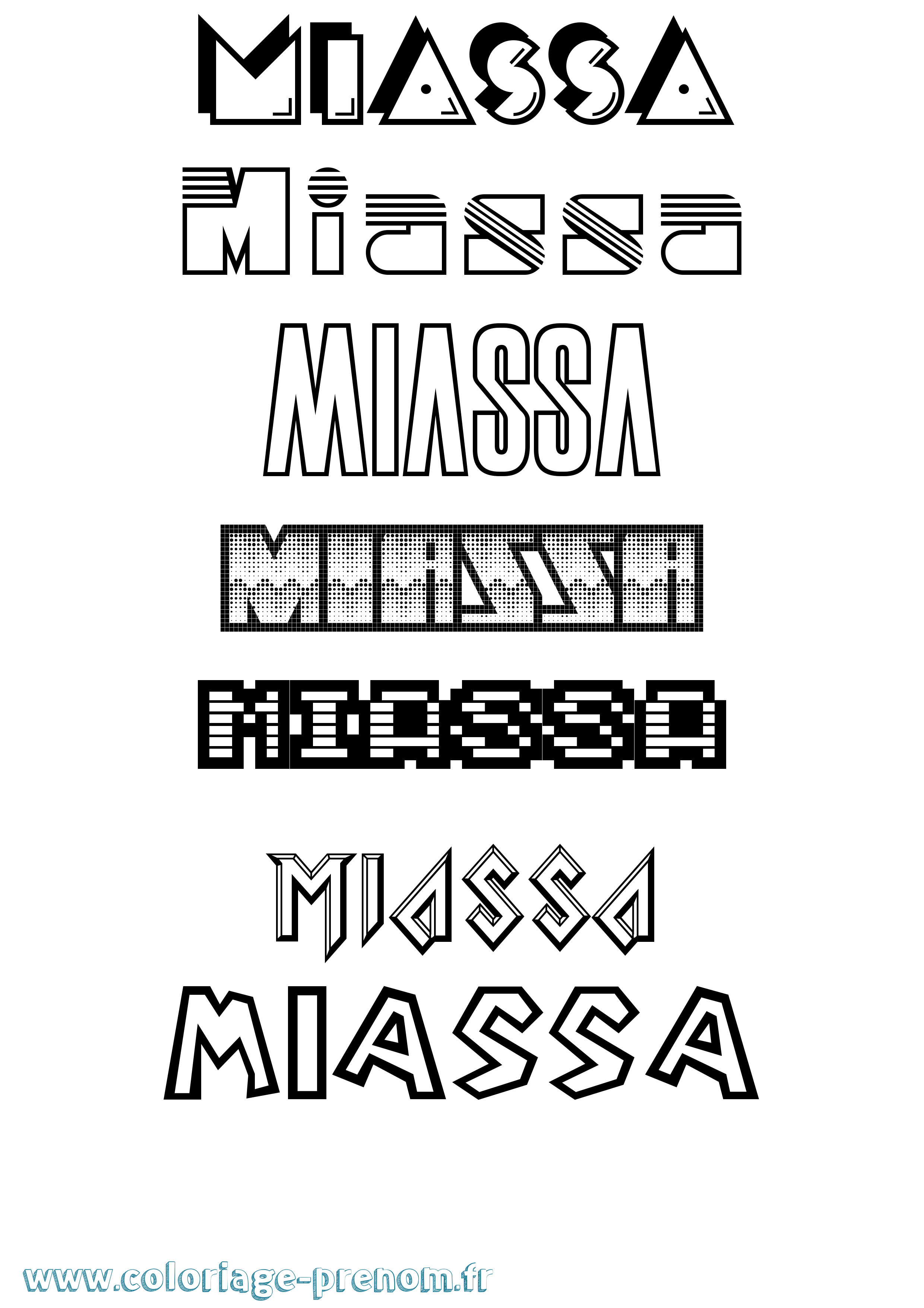 Coloriage Miassa Jeux Vidéos Coloriage prénom Miassa Jeux Vidéos