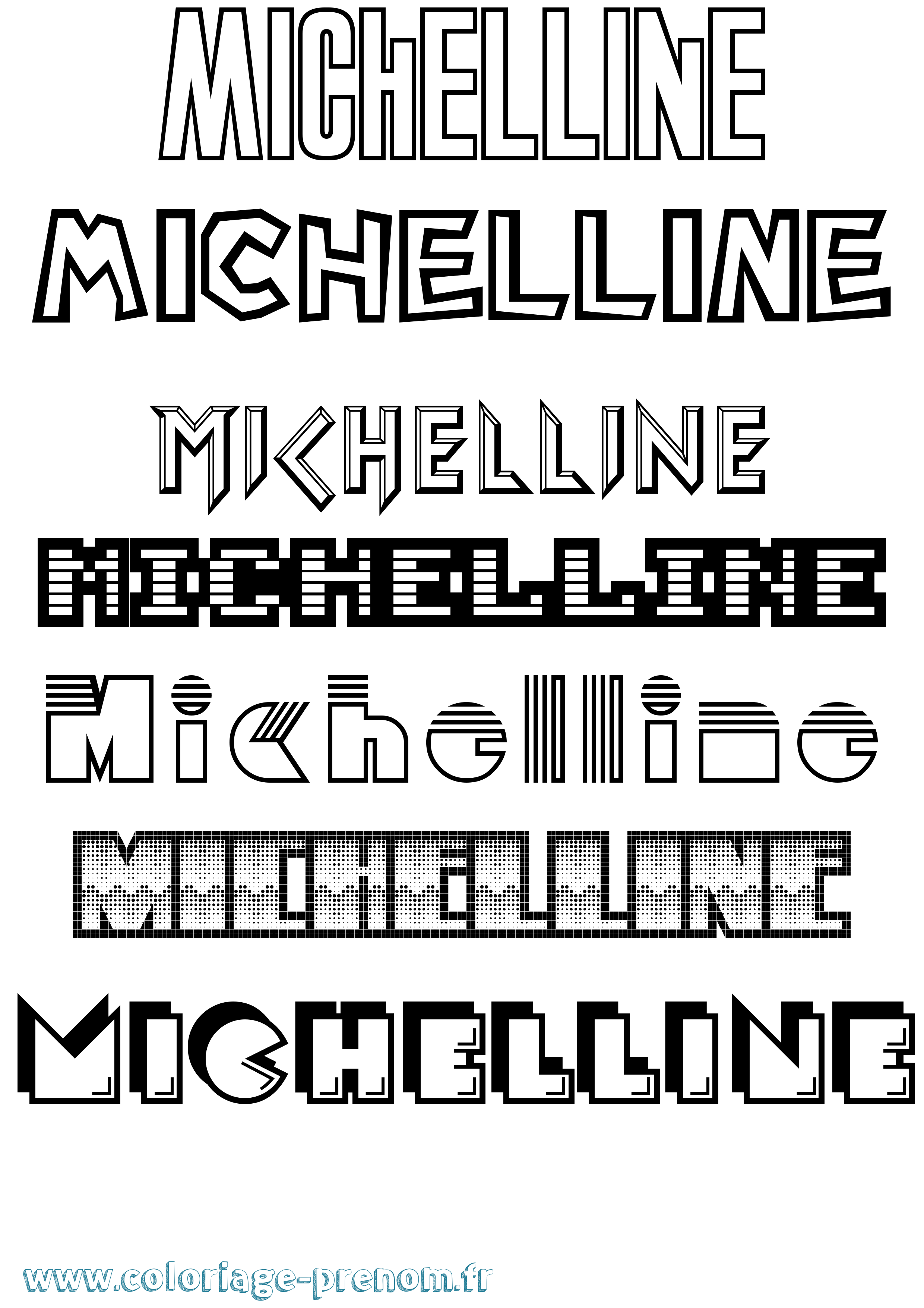 Coloriage Michelline Jeux Vidéos Coloriage prénom Michelline Jeux Vidéos