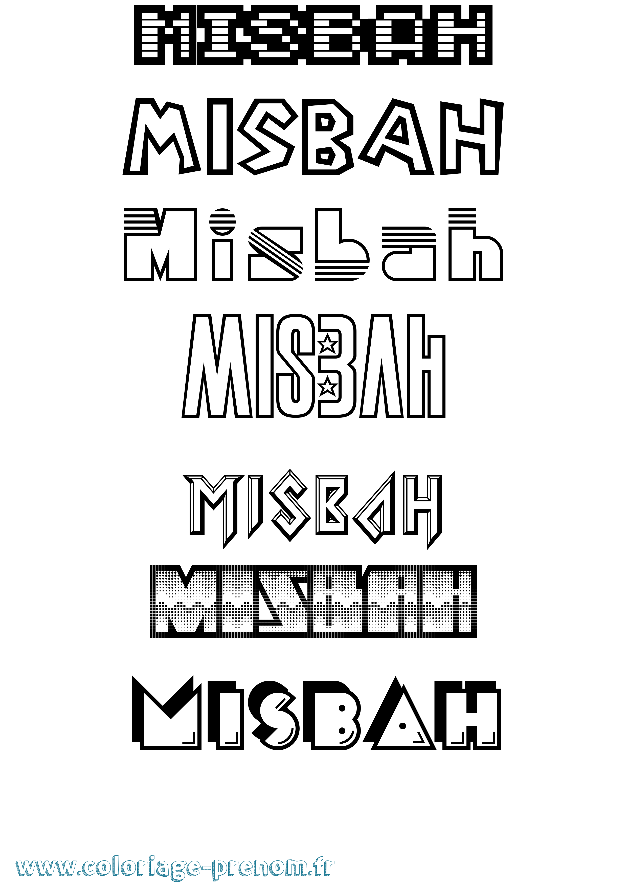 Coloriage Misbah Jeux Vidéos Coloriage prénom Misbah Jeux Vidéos