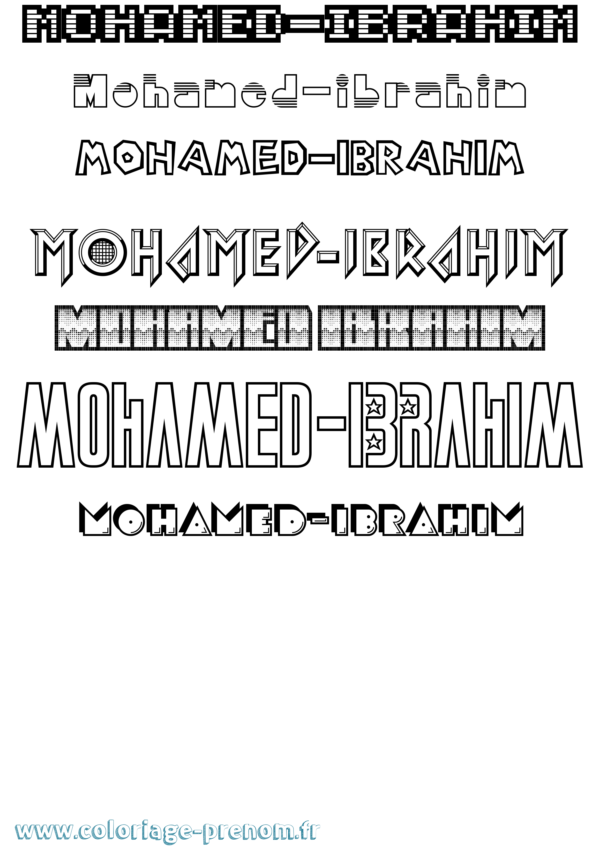 Coloriage Mohamed-Ibrahim Jeux Vidéos Coloriage prénom Mohamed-Ibrahim Jeux Vidéos