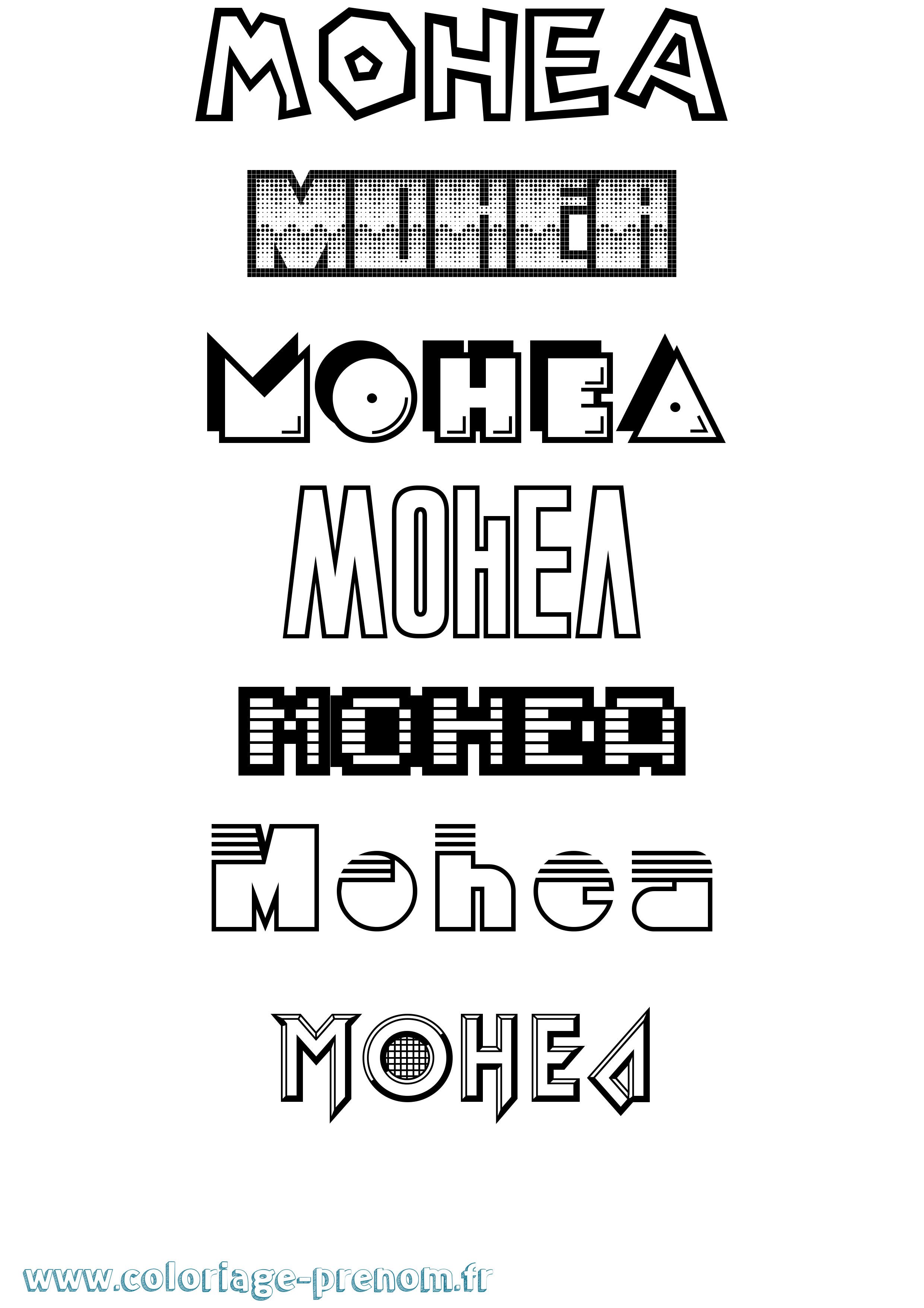 Coloriage Mohea Jeux Vidéos Coloriage prénom Mohea Jeux Vidéos