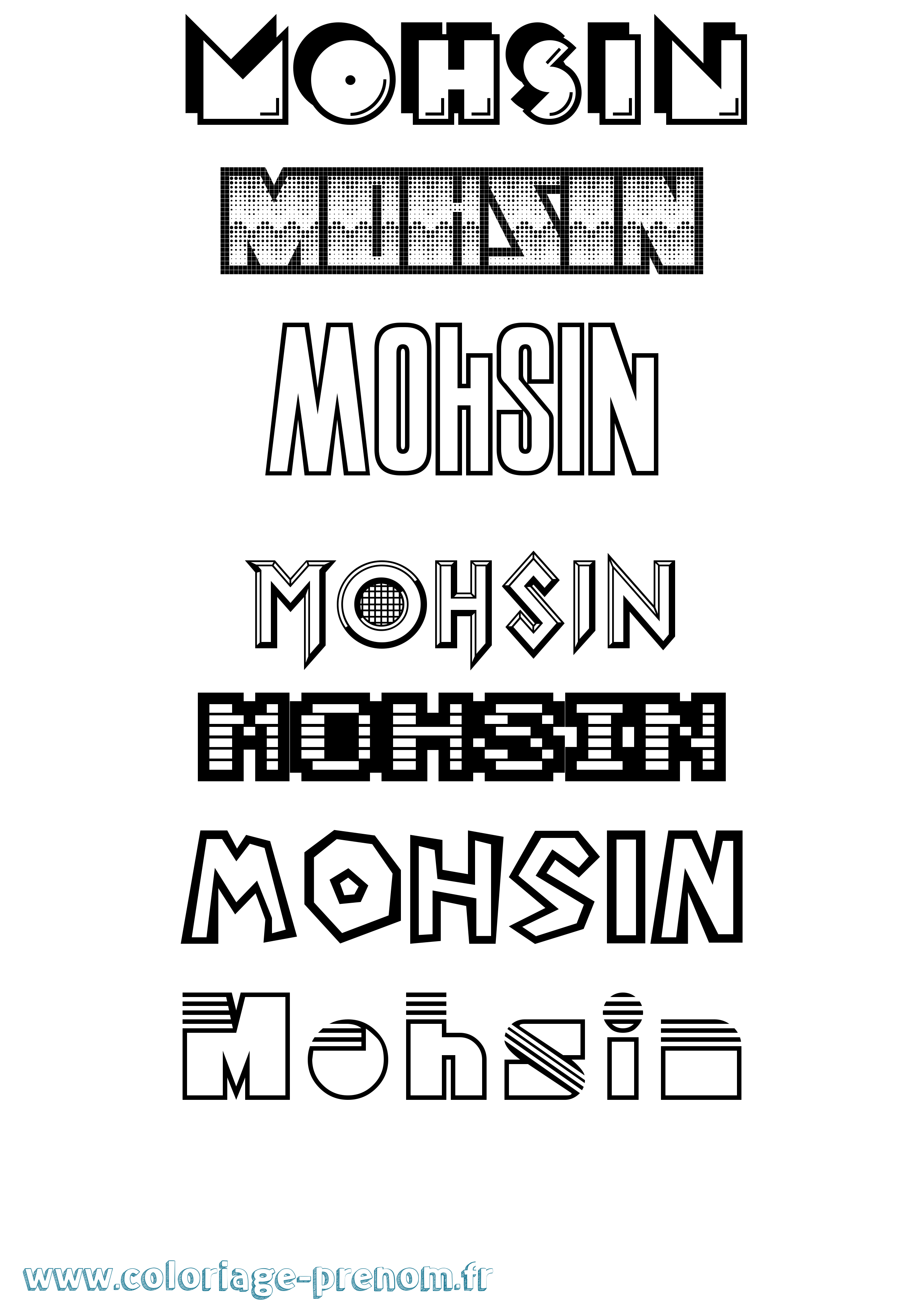 Coloriage Mohsin Jeux Vidéos Coloriage prénom Mohsin Jeux Vidéos