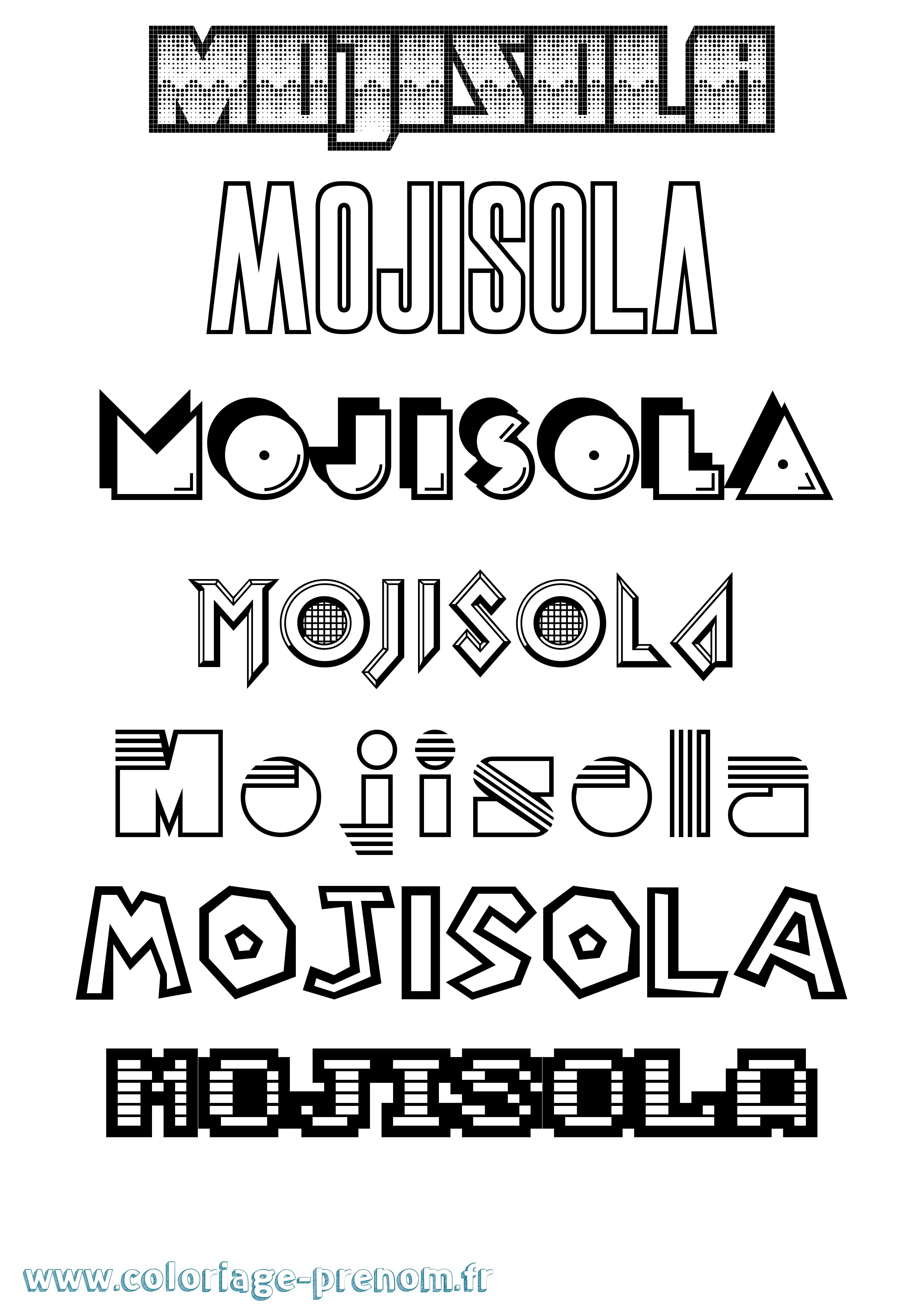 Coloriage Mojisola Jeux Vidéos Coloriage prénom Mojisola Jeux Vidéos