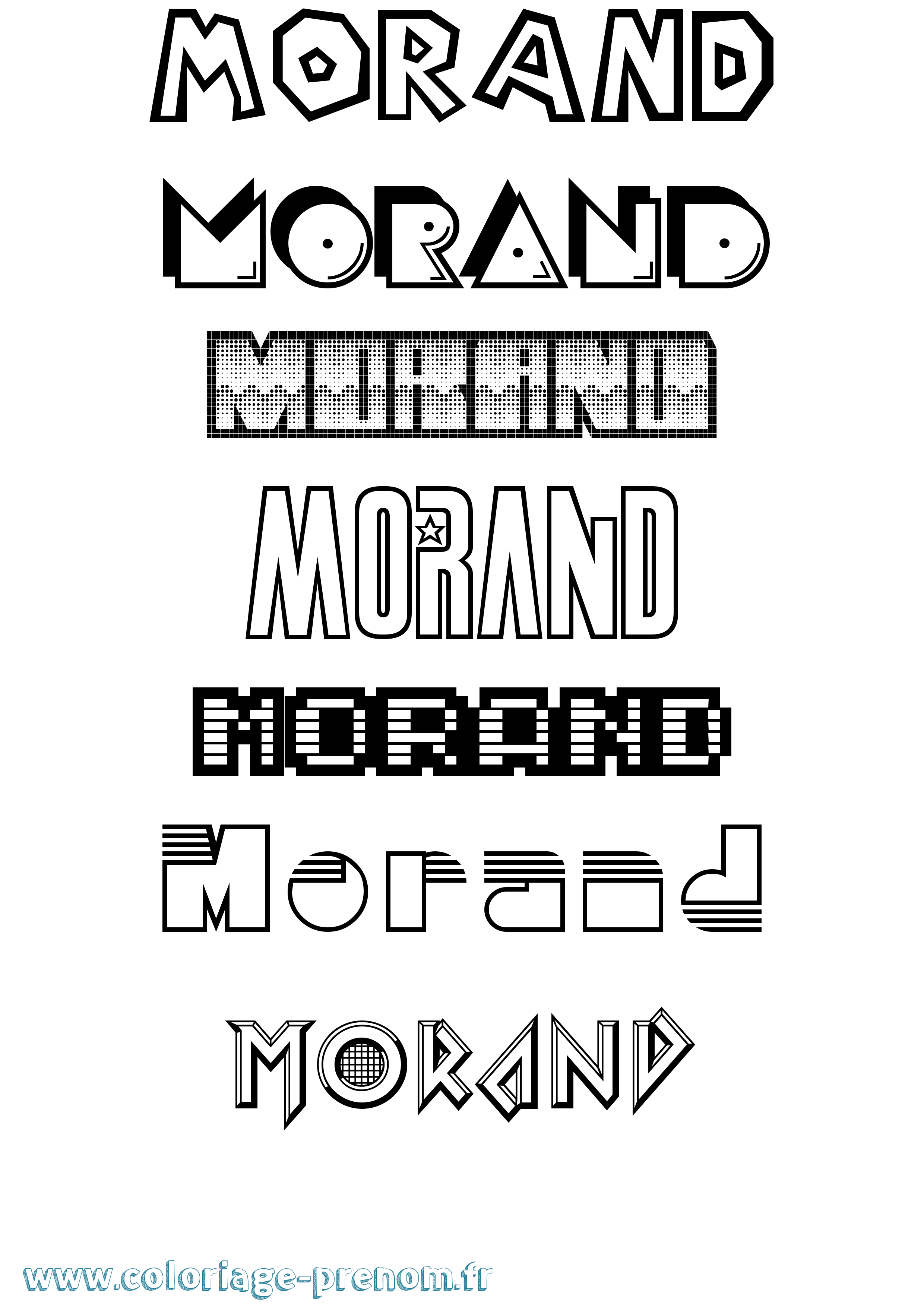 Coloriage Morand Jeux Vidéos Coloriage prénom Morand Jeux Vidéos