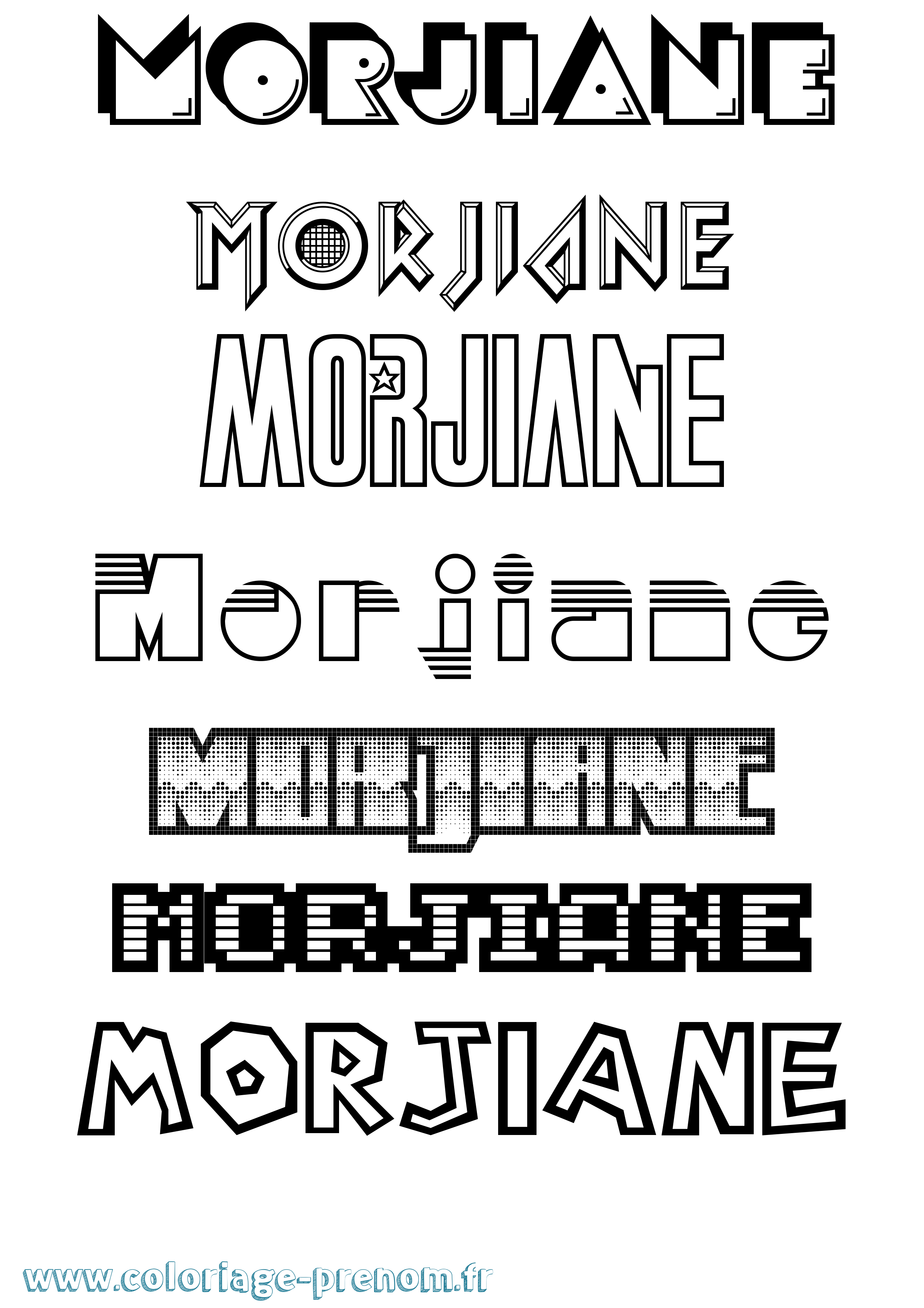 Coloriage Morjiane Jeux Vidéos Coloriage prénom Morjiane Jeux Vidéos