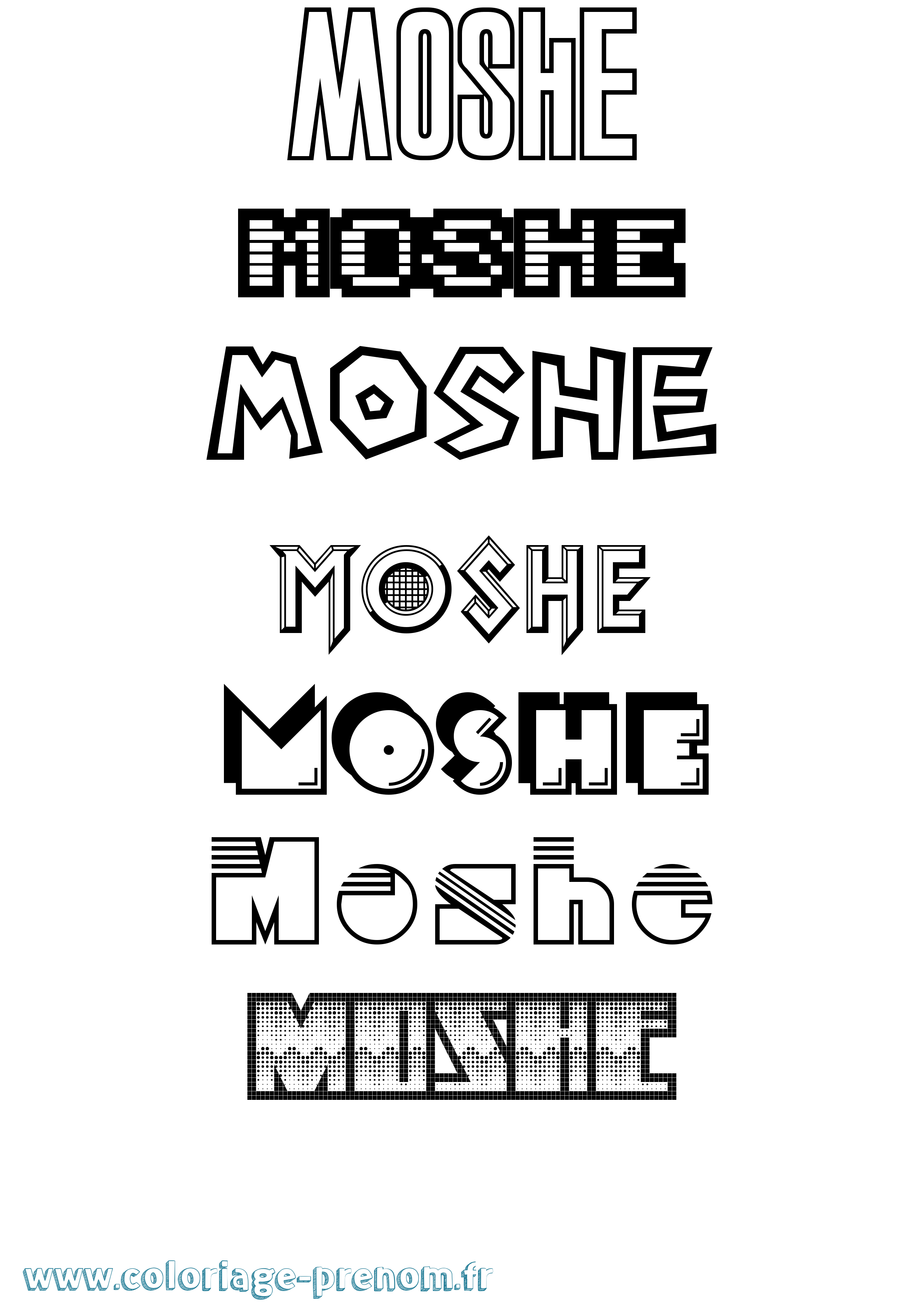 Coloriage Moshe Jeux Vidéos Coloriage prénom Moshe Jeux Vidéos