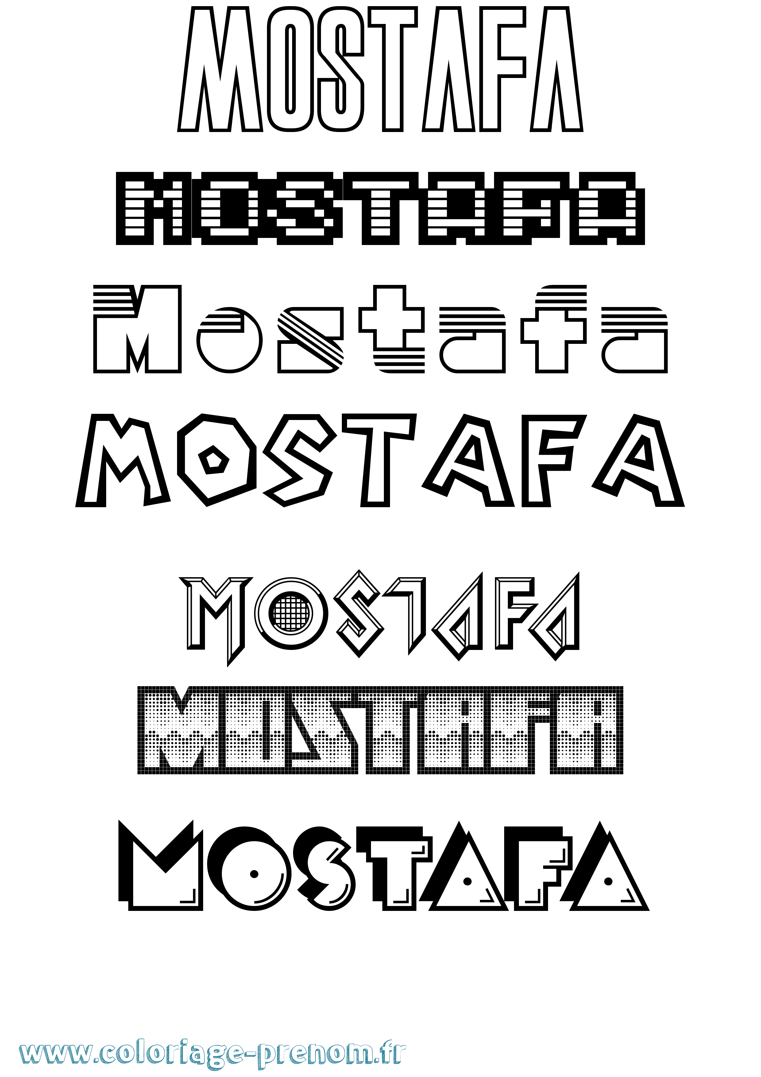 Coloriage Mostafa Jeux Vidéos Coloriage prénom Mostafa Jeux Vidéos