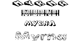 Coloriage Myrna