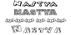 Coloriage Nastya