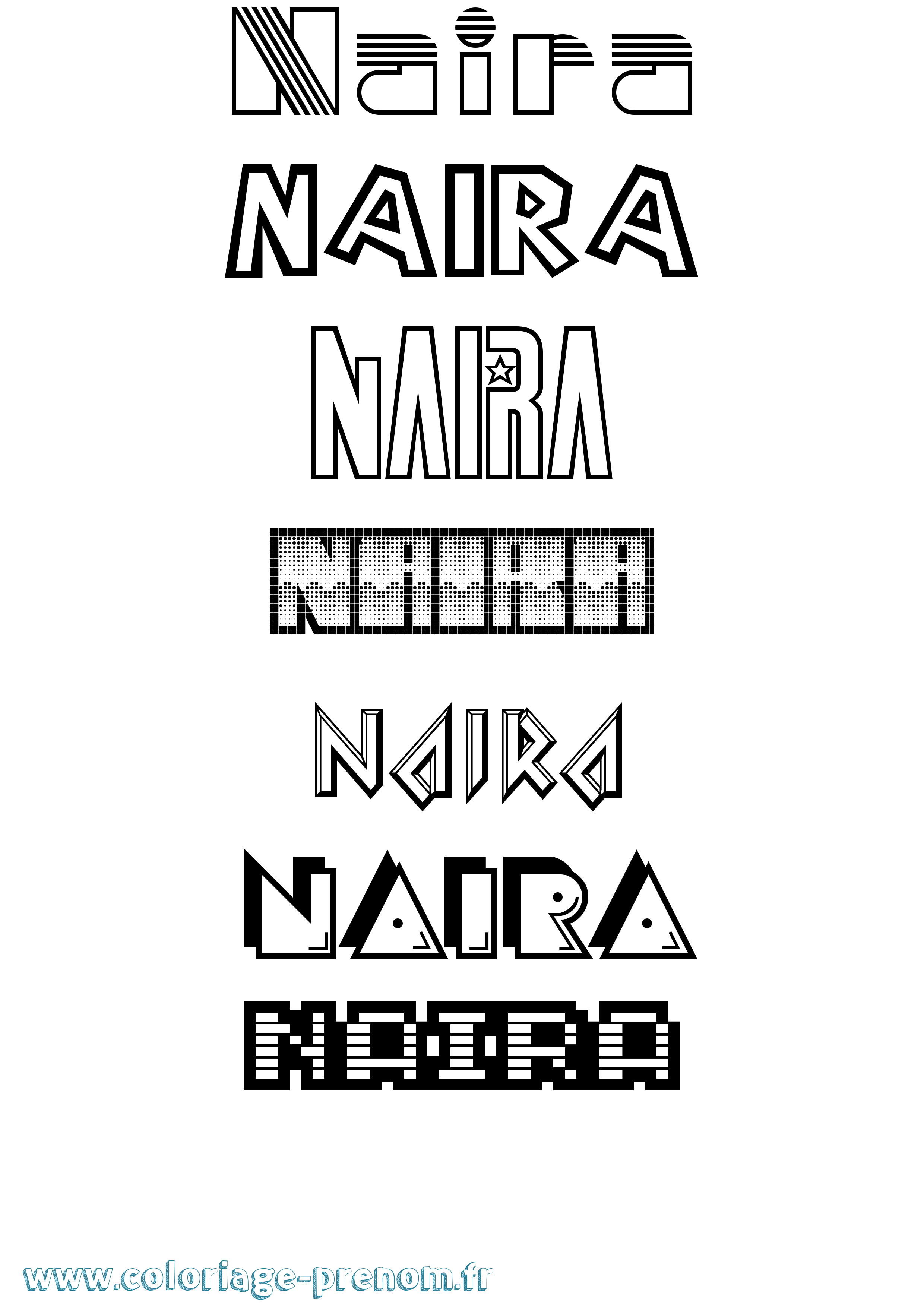 Coloriage Naira Jeux Vidéos Coloriage prénom Naira Jeux Vidéos