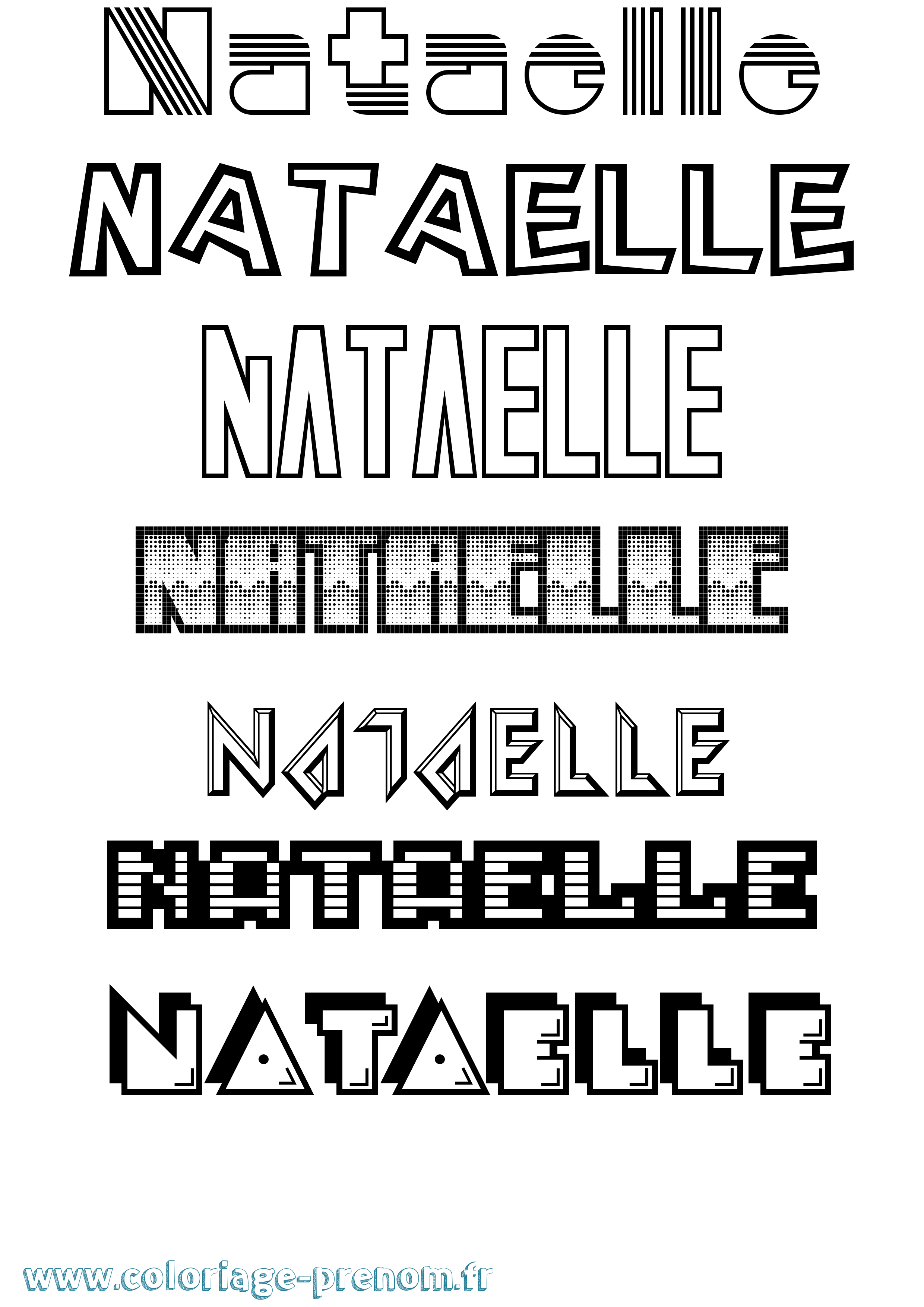Coloriage Nataelle Jeux Vidéos Coloriage prénom Nataelle Jeux Vidéos