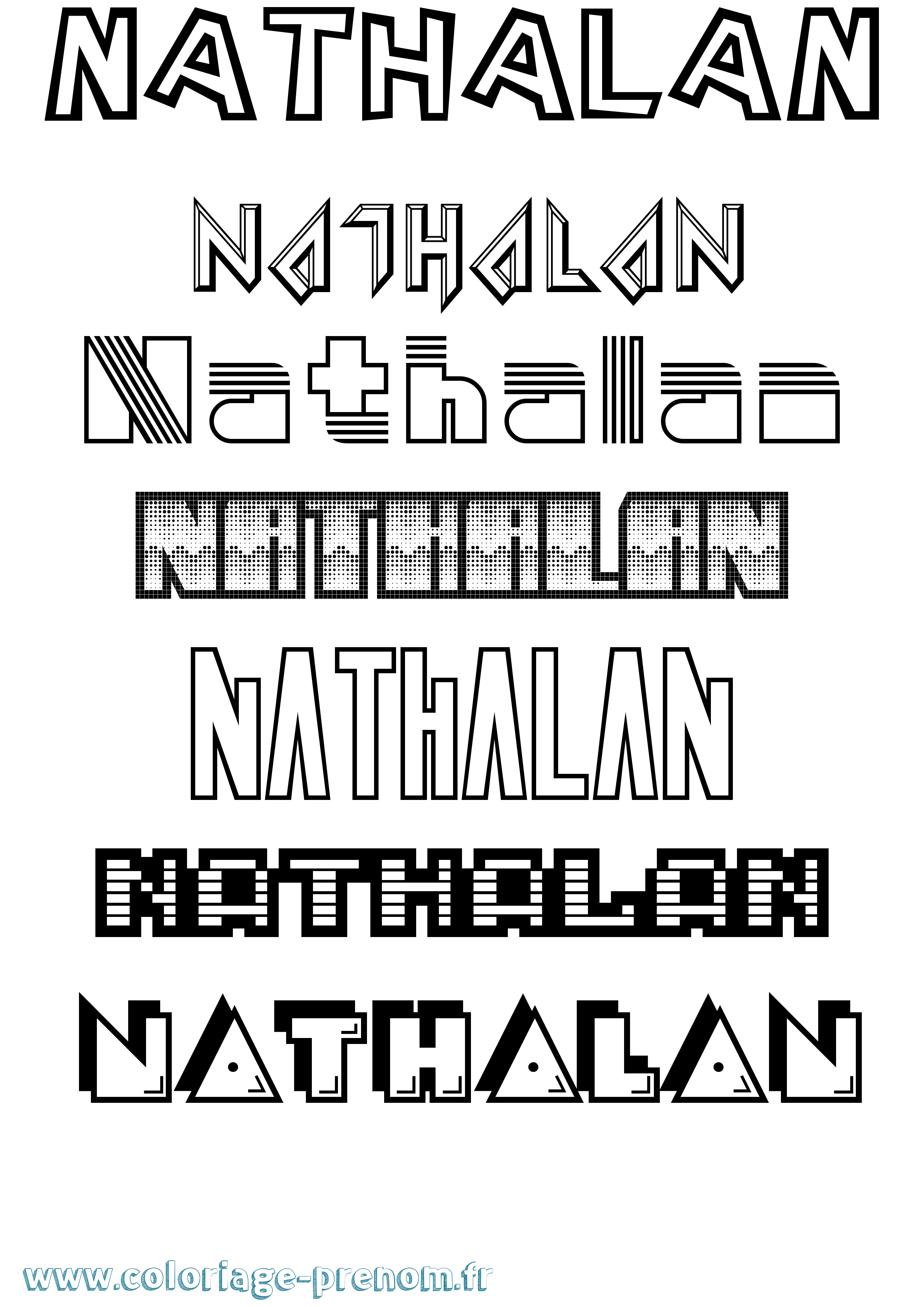 Coloriage Nathalan Jeux Vidéos Coloriage prénom Nathalan Jeux Vidéos