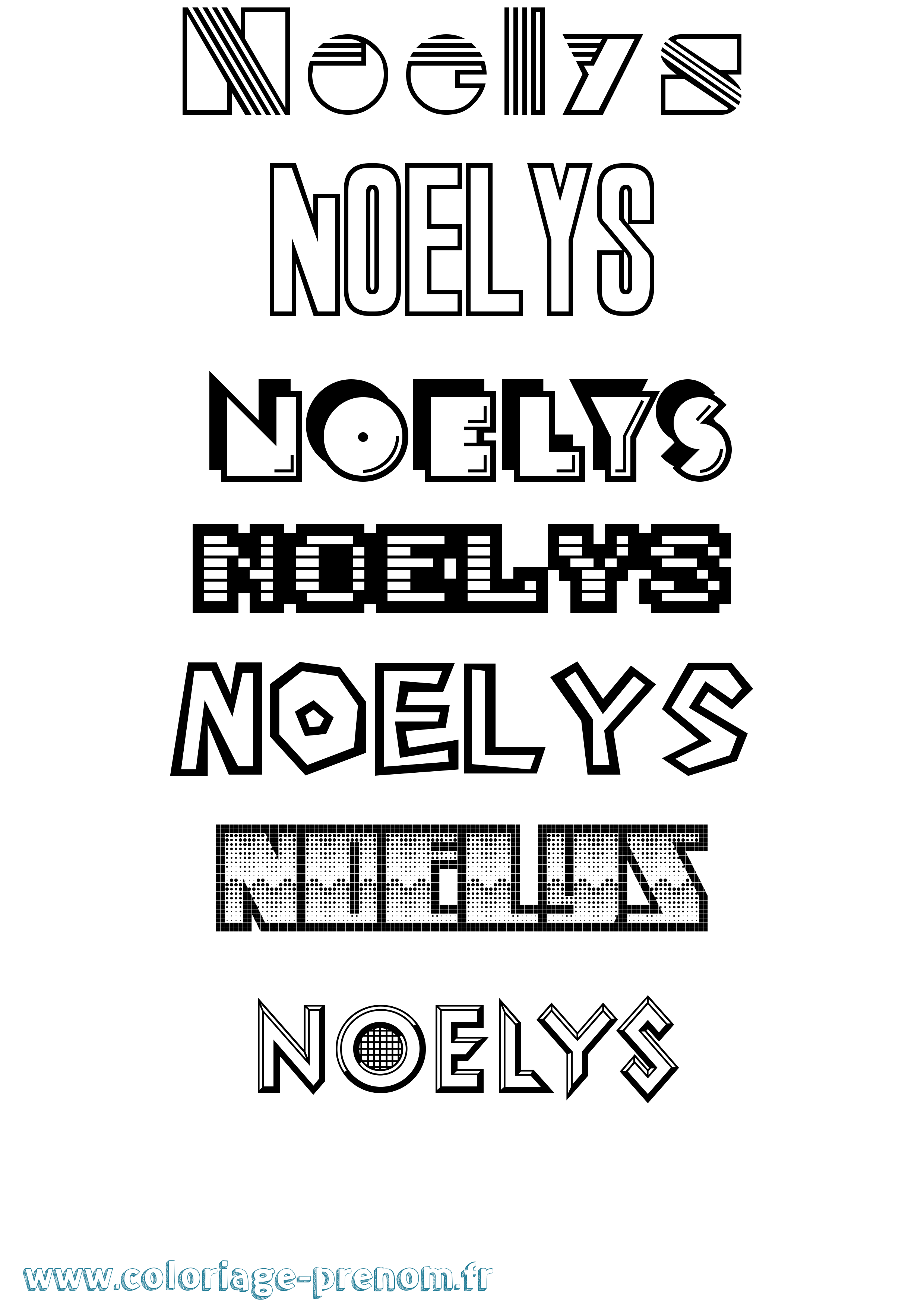 Coloriage Noelys Jeux Vidéos Coloriage prénom Noelys Jeux Vidéos