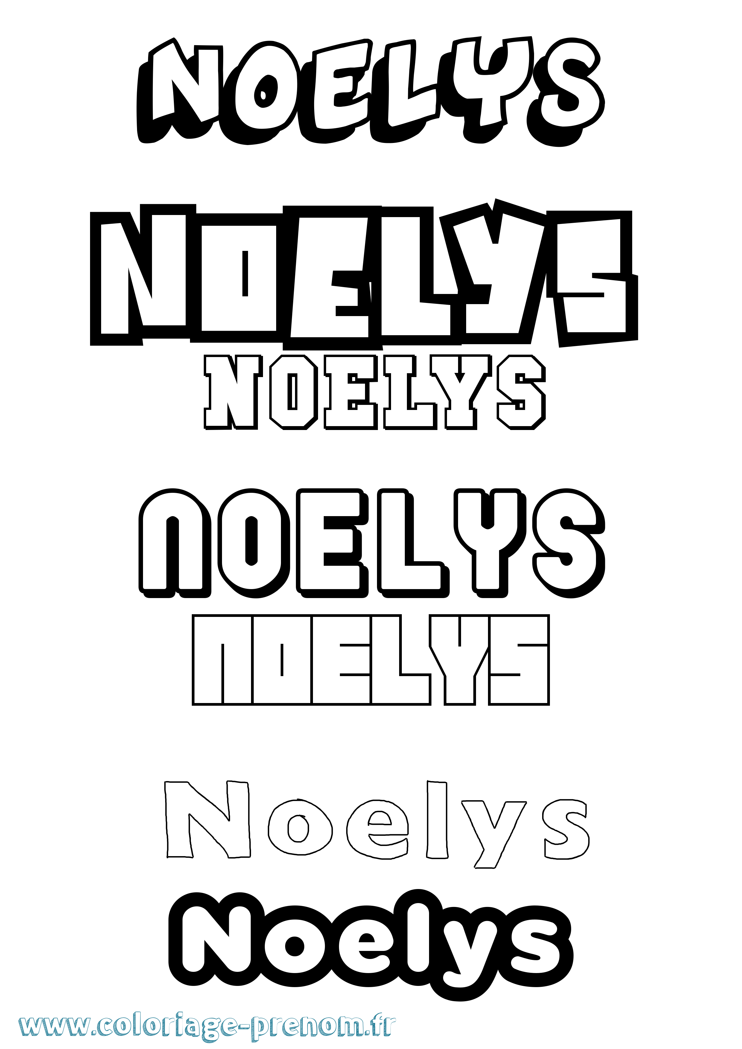Coloriage Noelys Simple Coloriage prénom Noelys Simple